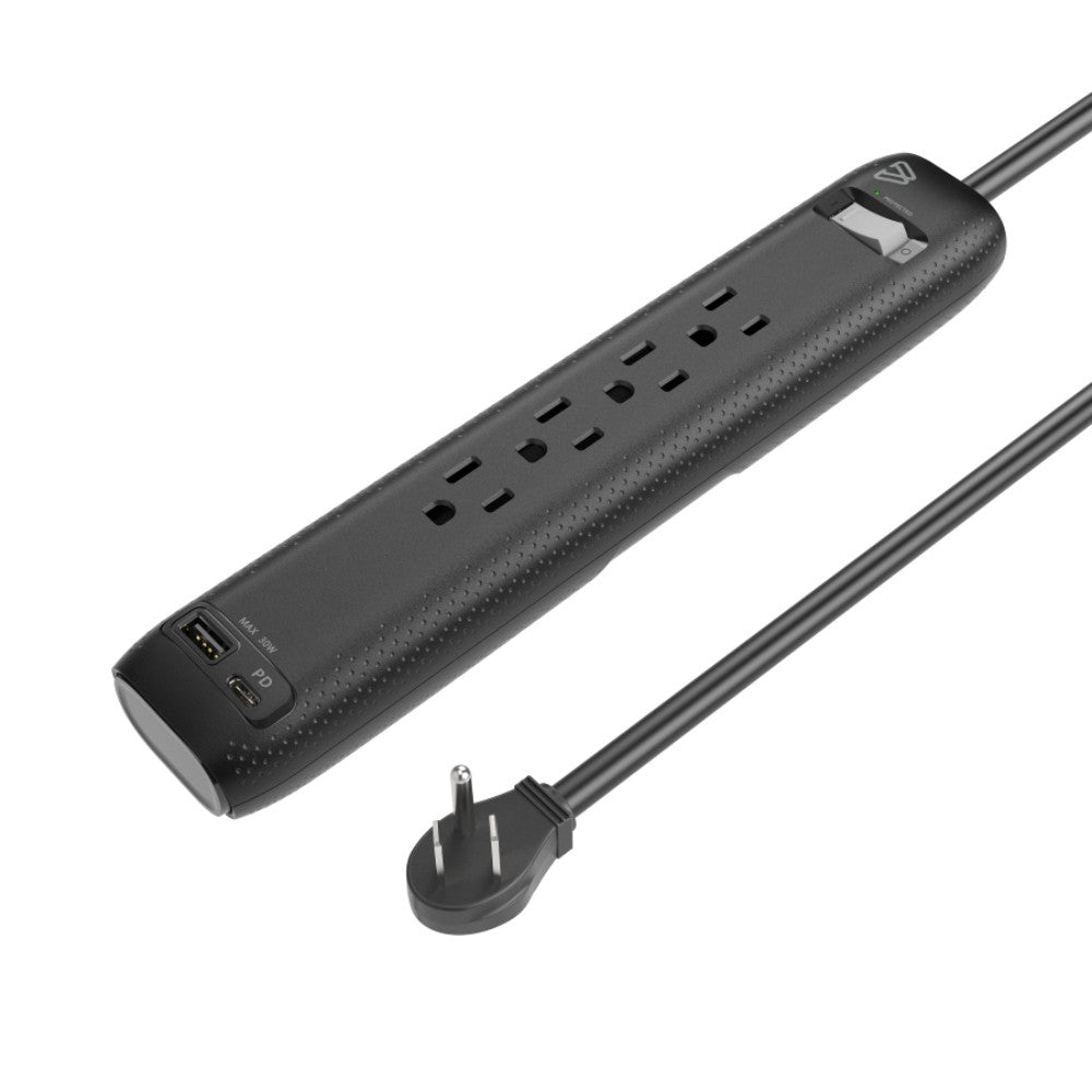 4-Outlet Surge Protector + USB charging