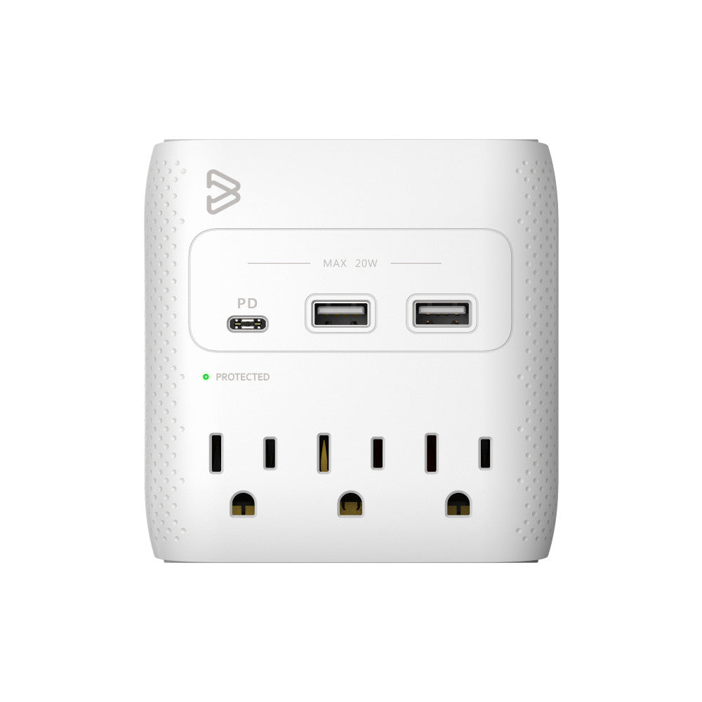 3-Outlet Surge Protector + USB charging
