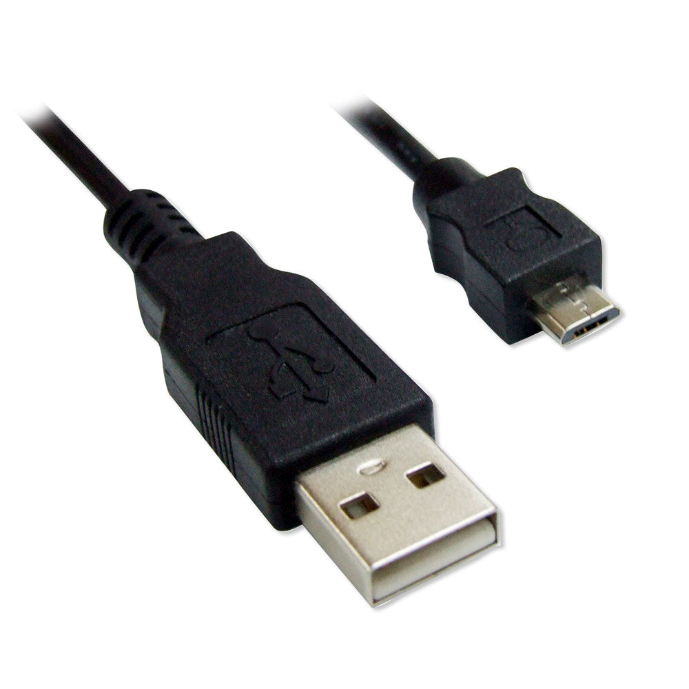 Câble USB 2.0 A-MicroB MM - 6 pieds - Noir