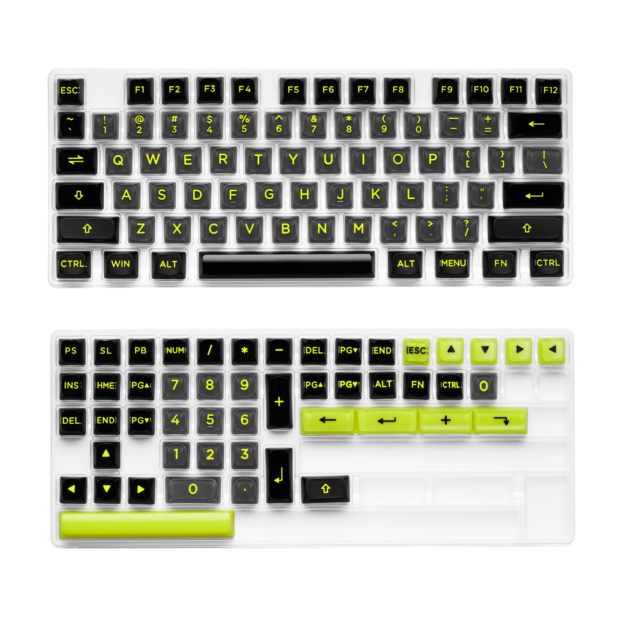 3D Polycarbonate Keycaps - ACID REWIND