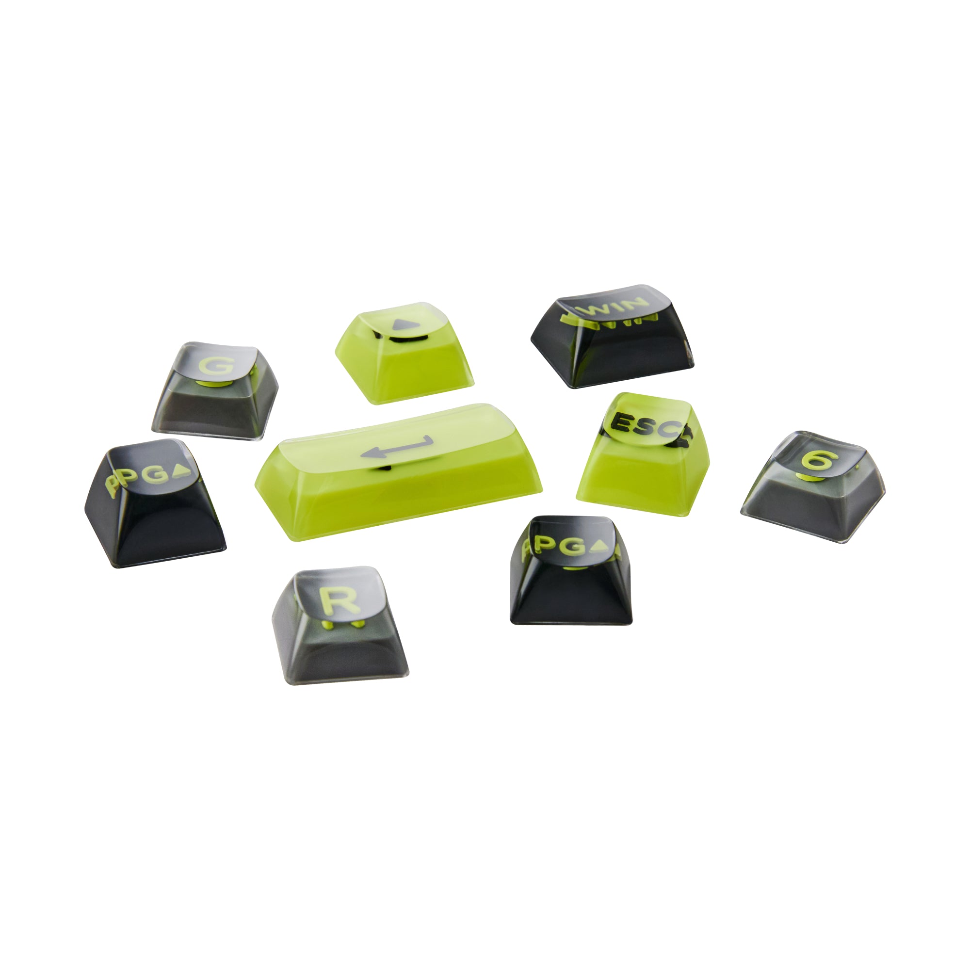 3D Polycarbonate Keycaps - ACID REWIND