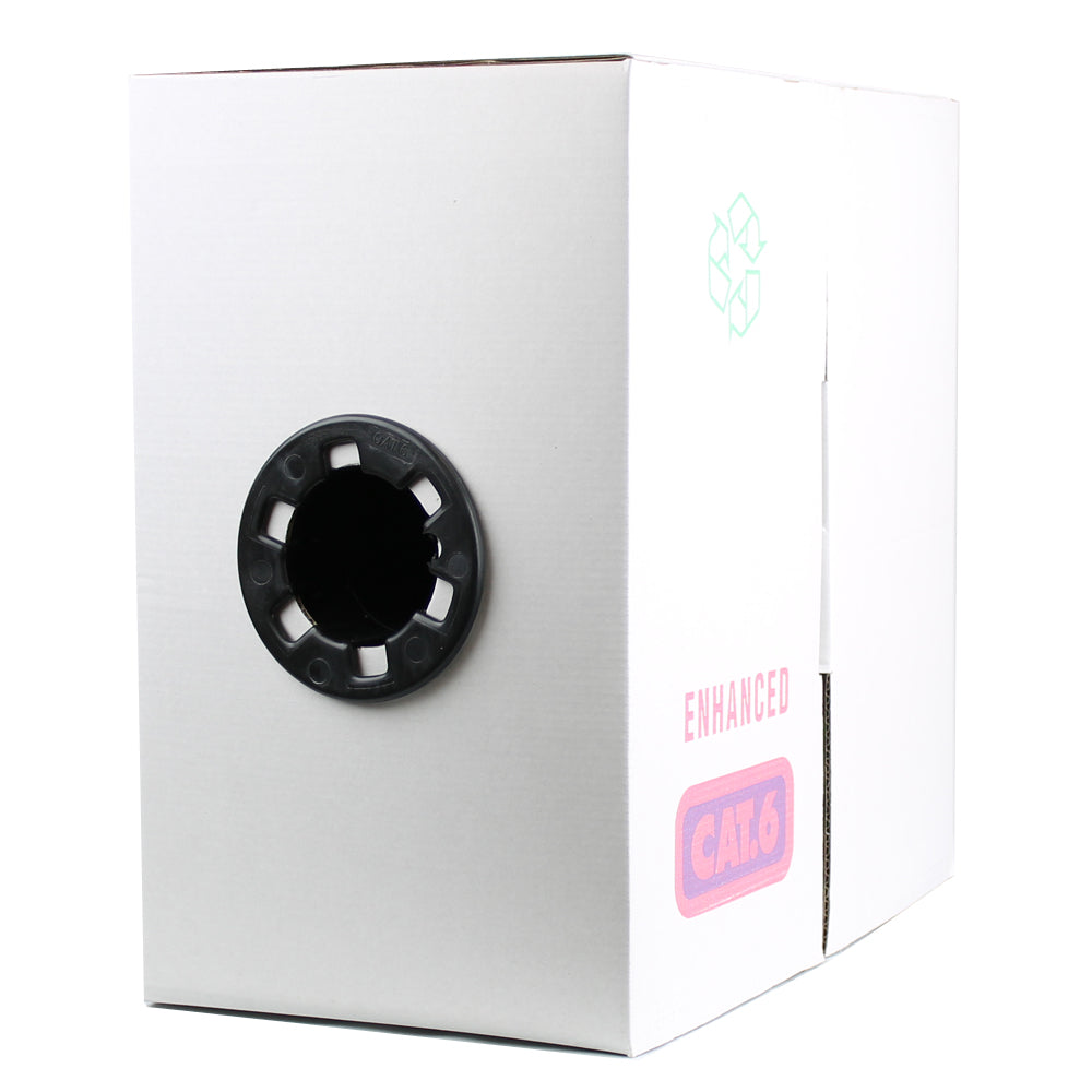 CCA Solid Cat6 Cable Spool, 1000ft - BL