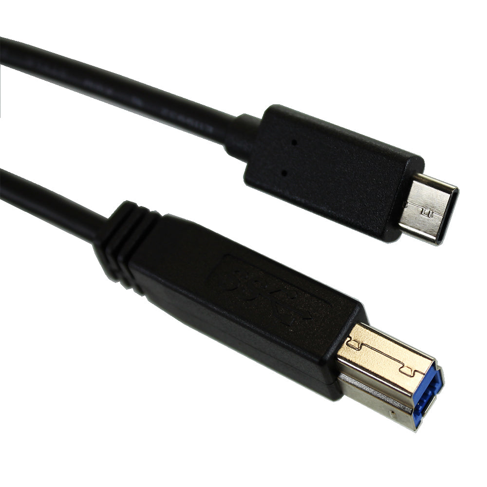 USB 3.1 C mâle vers B mâle, 3 pieds