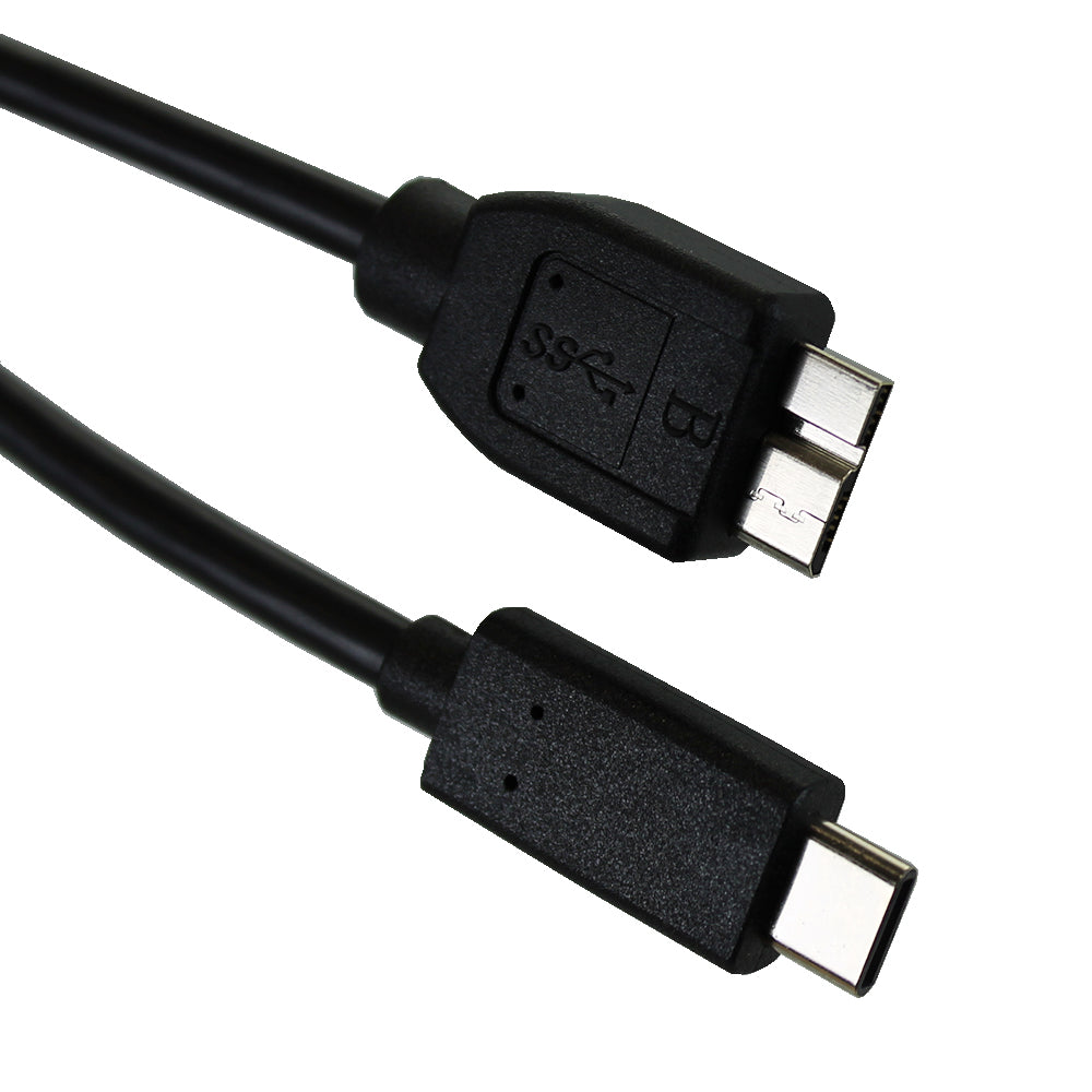 USB 3.1 C mâle vers Micro B mâle, 3 pieds