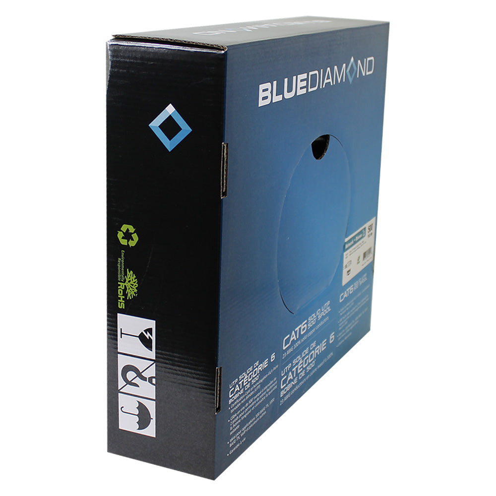 Câble de raccordement UTP CAT6 - Bobine de 500 pieds, WH