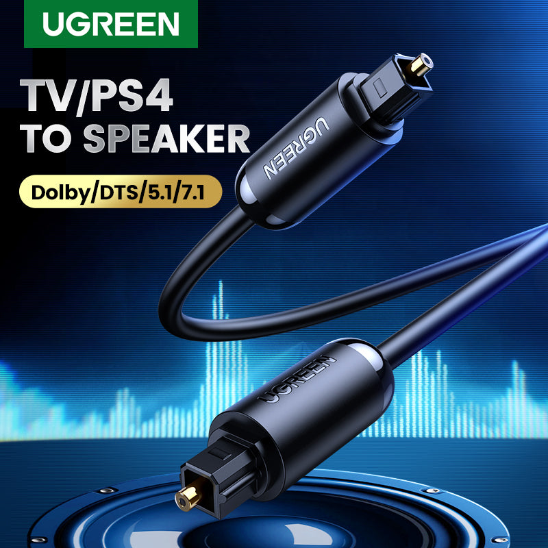 Toslink Optical Male To Male Audio Cable - 1M