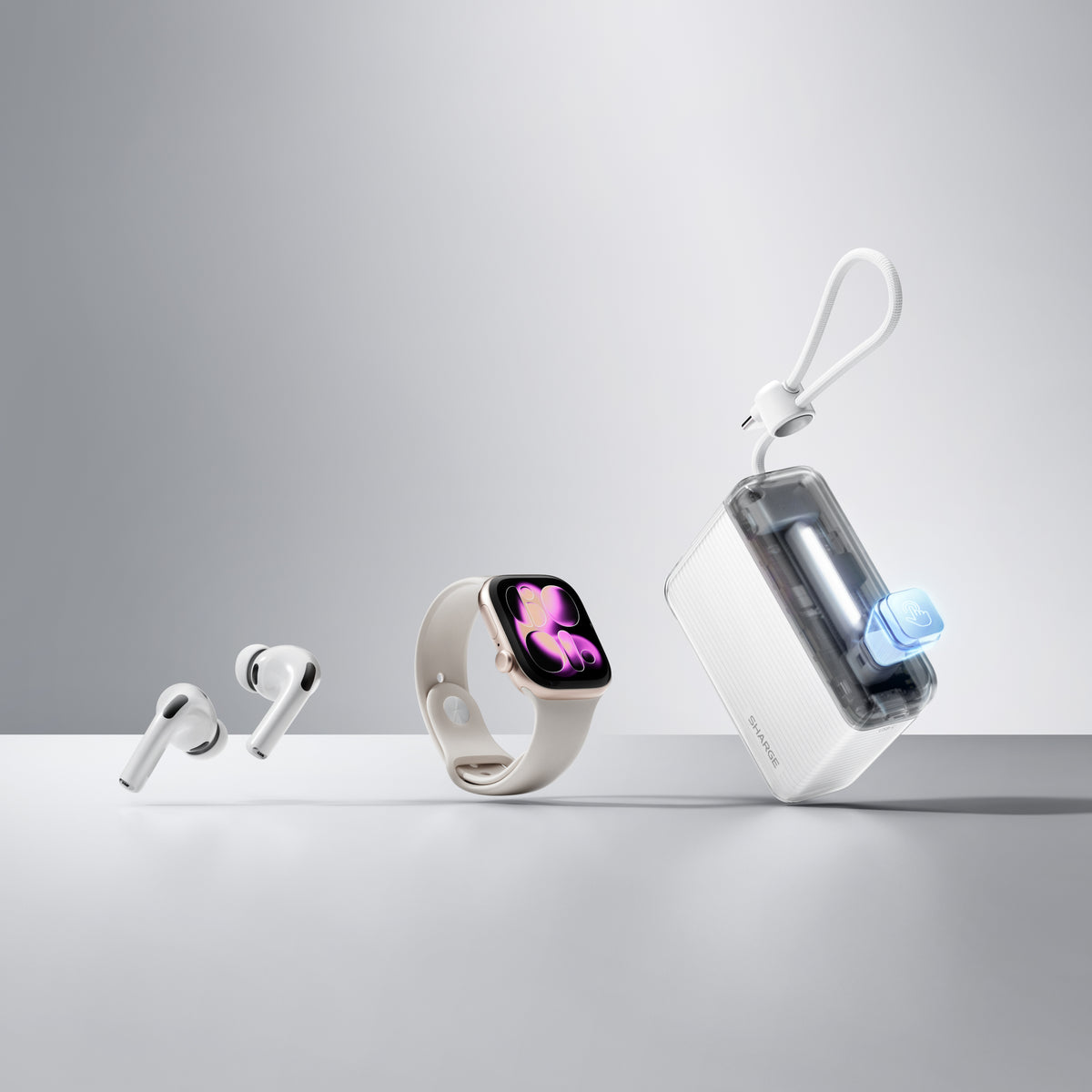 Flow go - Batterie externe 10000mAh - Blanc