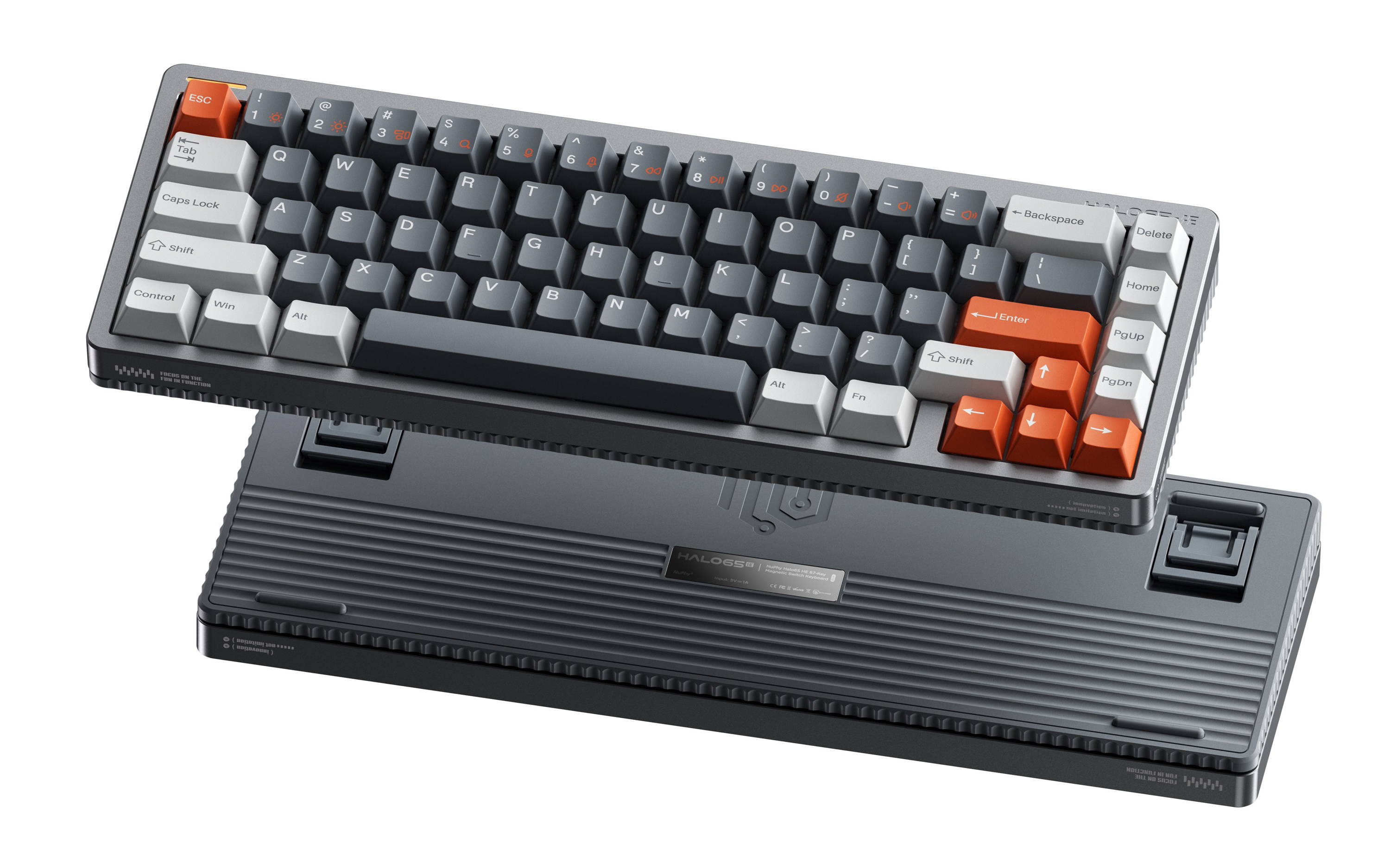 nuphy Halo65 HE（Magnetic Jade Pro） Halo65HE - Grey - Magnetic Jade PRO