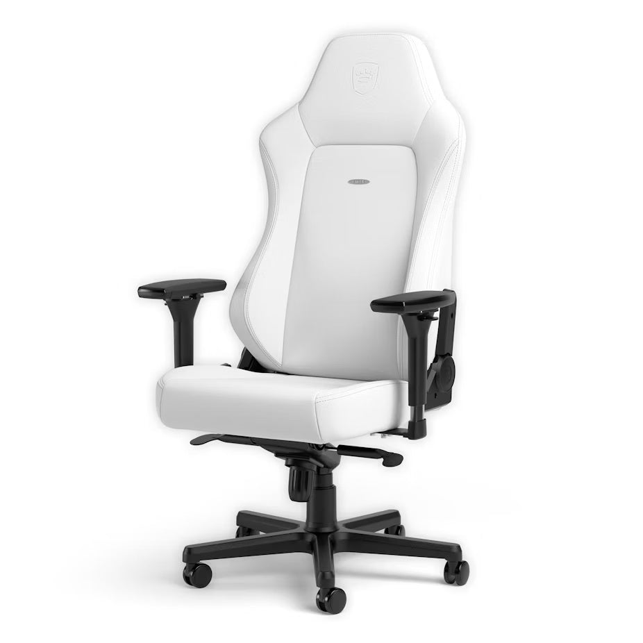HERO Gaming Chair - White Edition - High-Tech Faux Vegan Leather