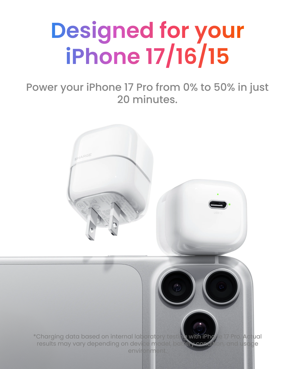 Charge aérienne 40 W - USB-C - Blanc