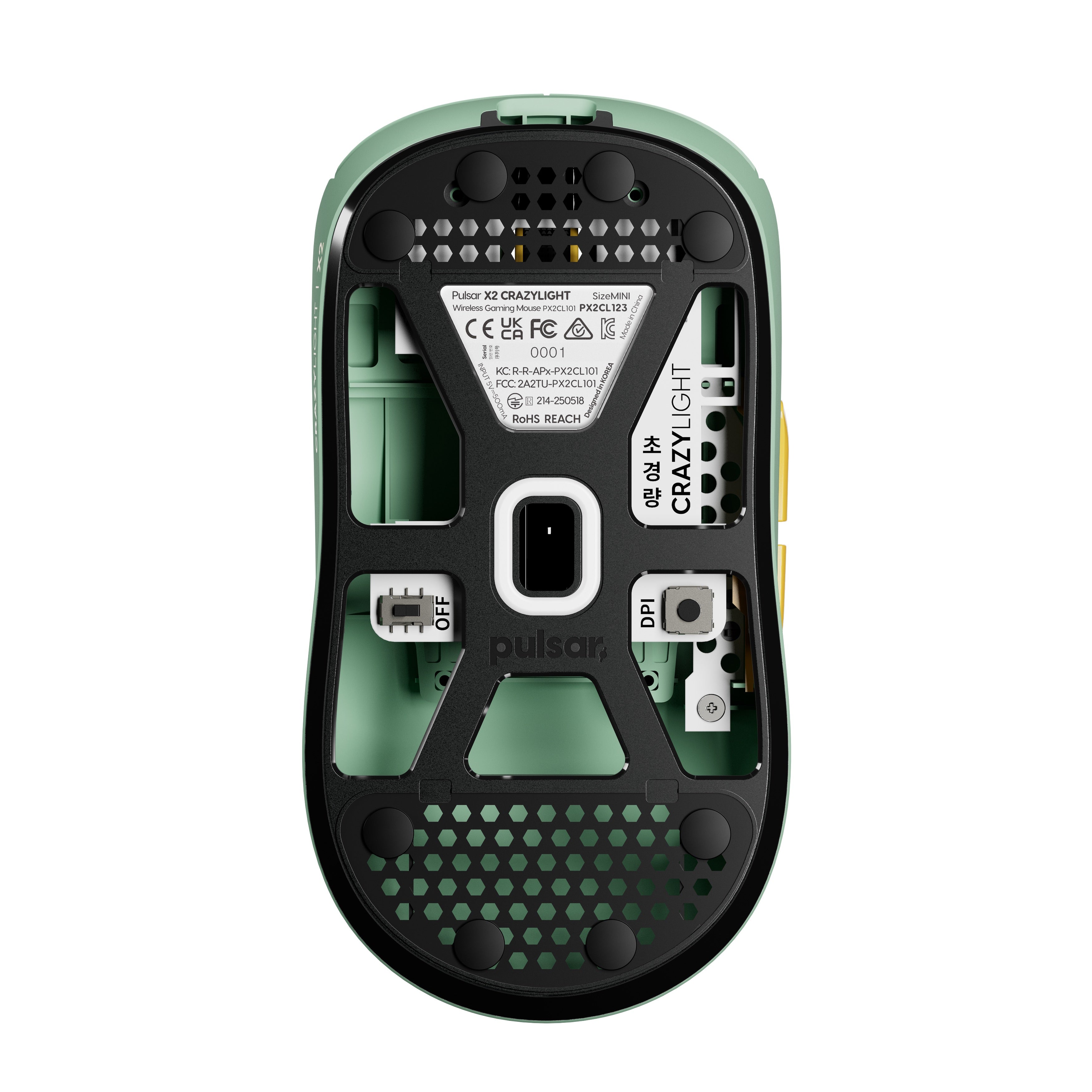 Souris de jeu sans fil Pulsar X2 CrazyLight Wild scape Forest Edition Mini