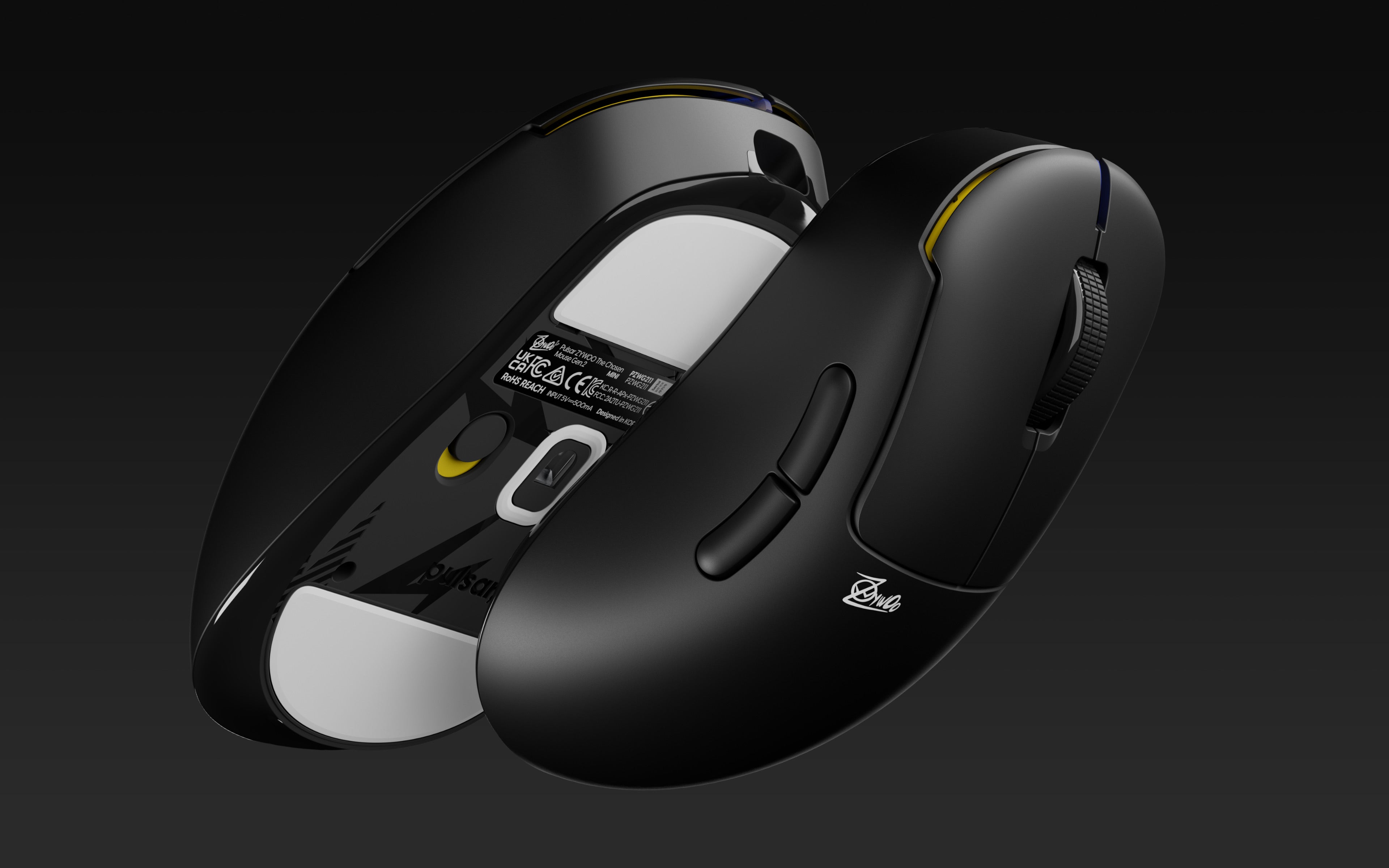 ZywOo La Souris Élue Gen.2 - Moyenne - Noire
