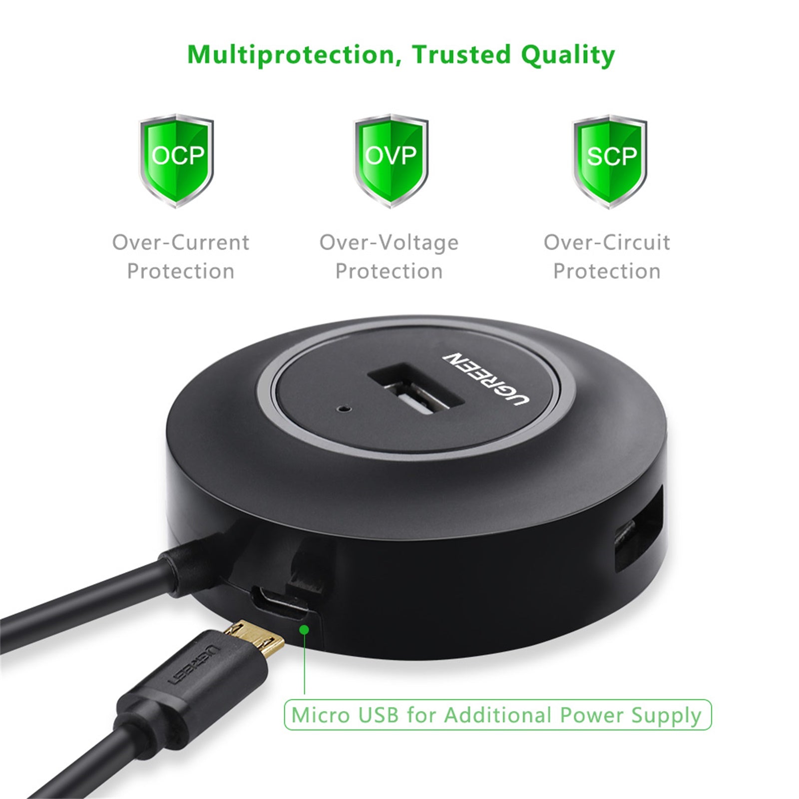USB 2.0 Hub - 4x USB-A