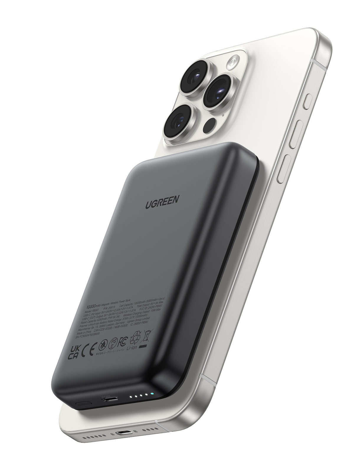 Batterie externe magnétique sans fil 10000 mAh 20 W 1C + 7,5 W