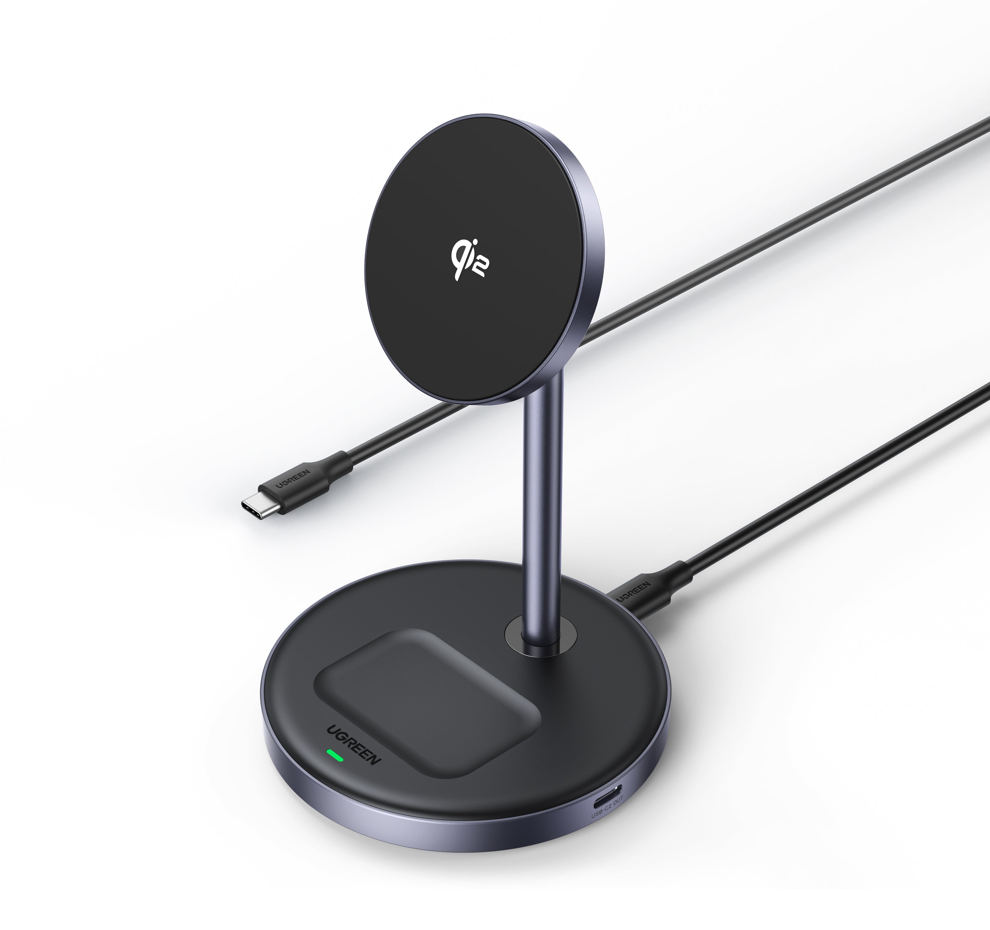 Chargeur sans fil Qi2 25W 2-en-1