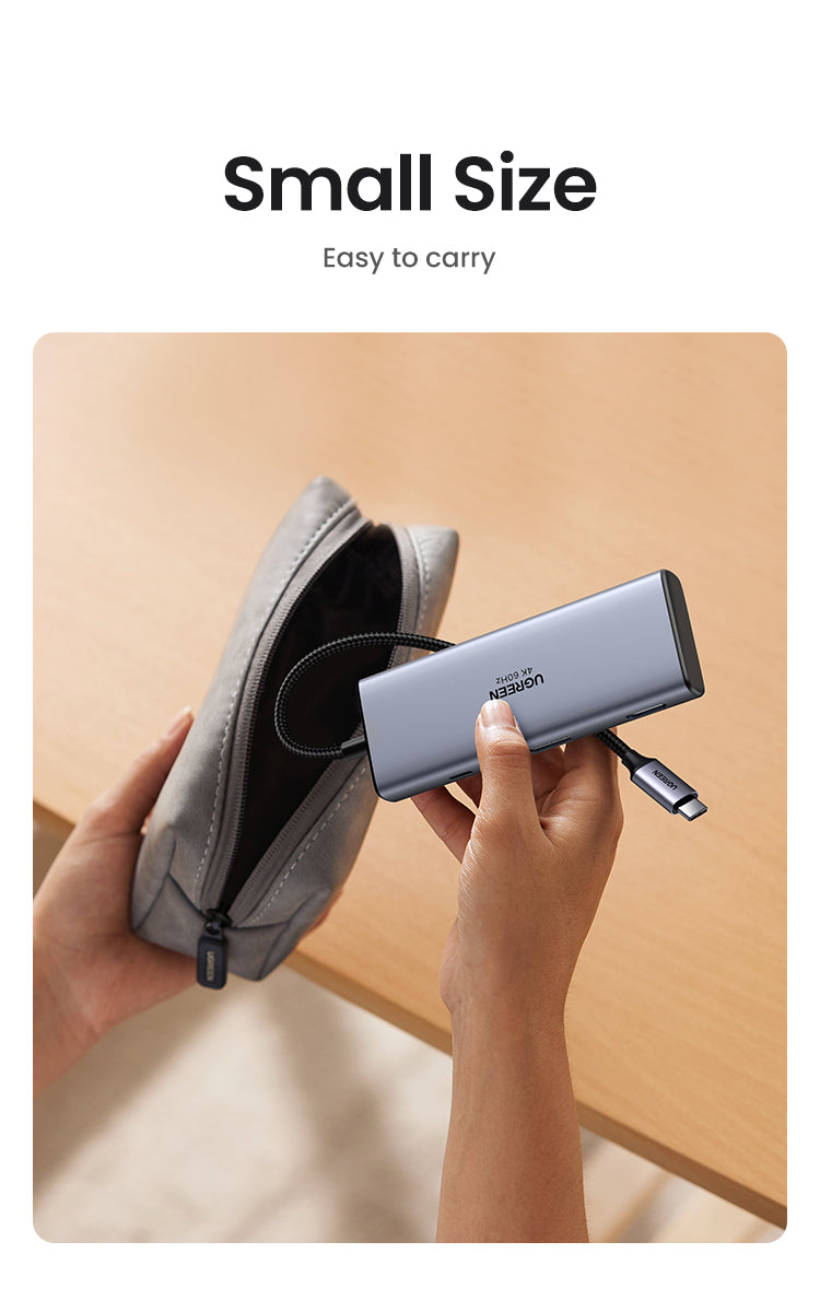 Station d'accueil USB C - 2 ports HDMI (4K à 60 Hz) / 2 ports USB-A 3.2+2 / 2 ports USB-C 3.2+PD (100 W)