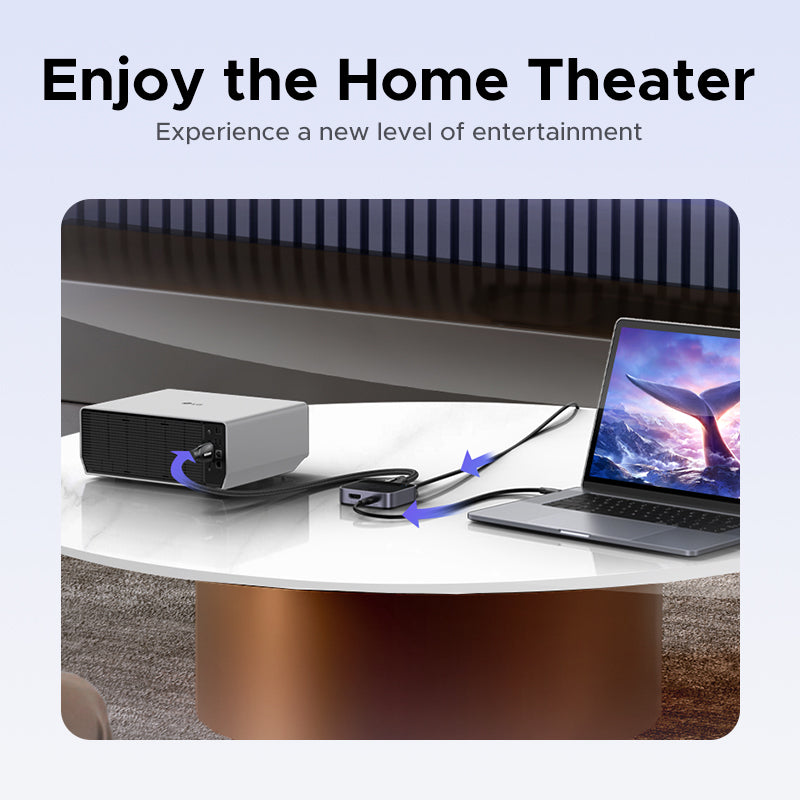 Commutateur USB-C + HDMI (4K à 60 Hz) : 2 entrées, 1 sortie