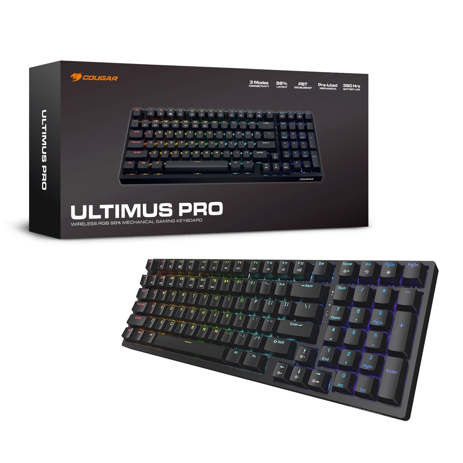 Ultimus Pro Wireless Gaming Keyboard - Black