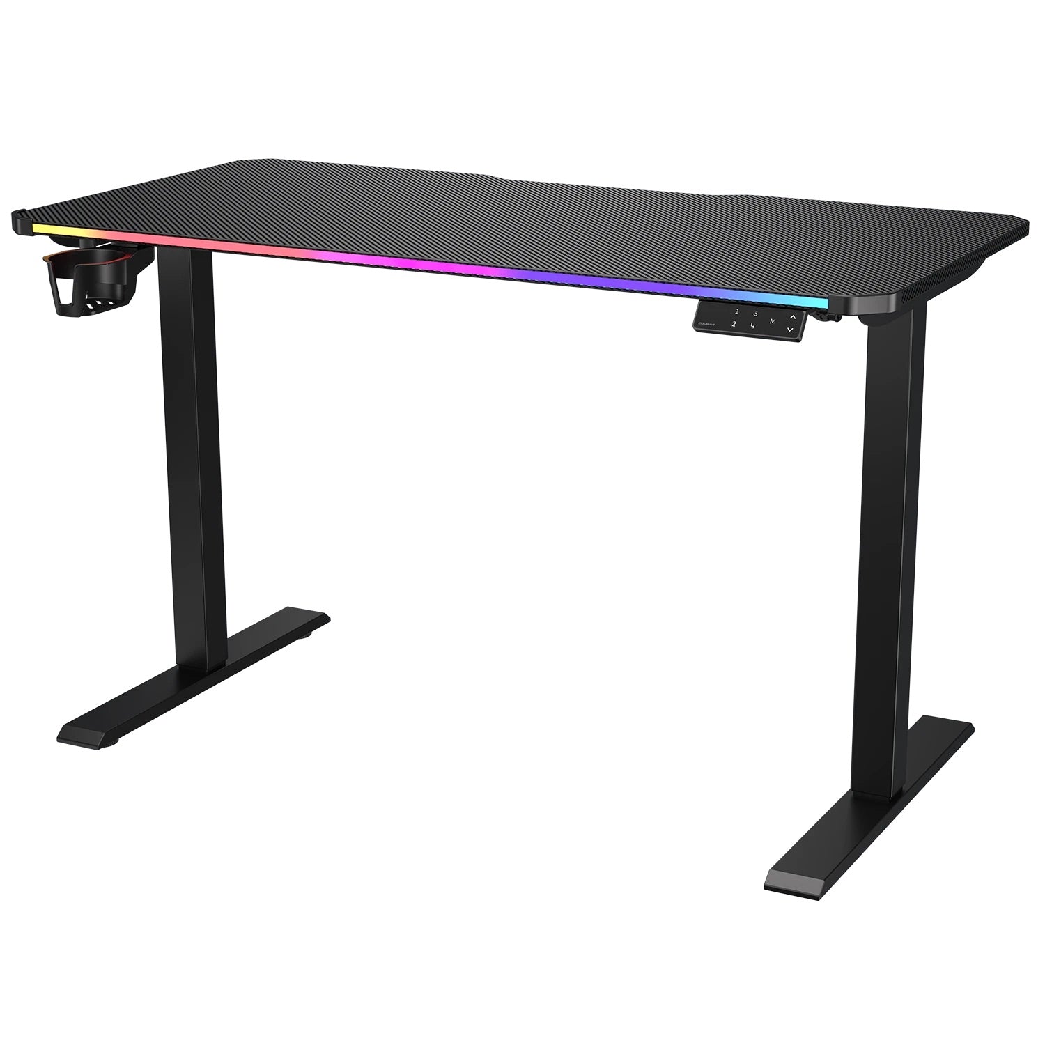 E-Ares 120 - Bureau de gaming RGB à hauteur réglable