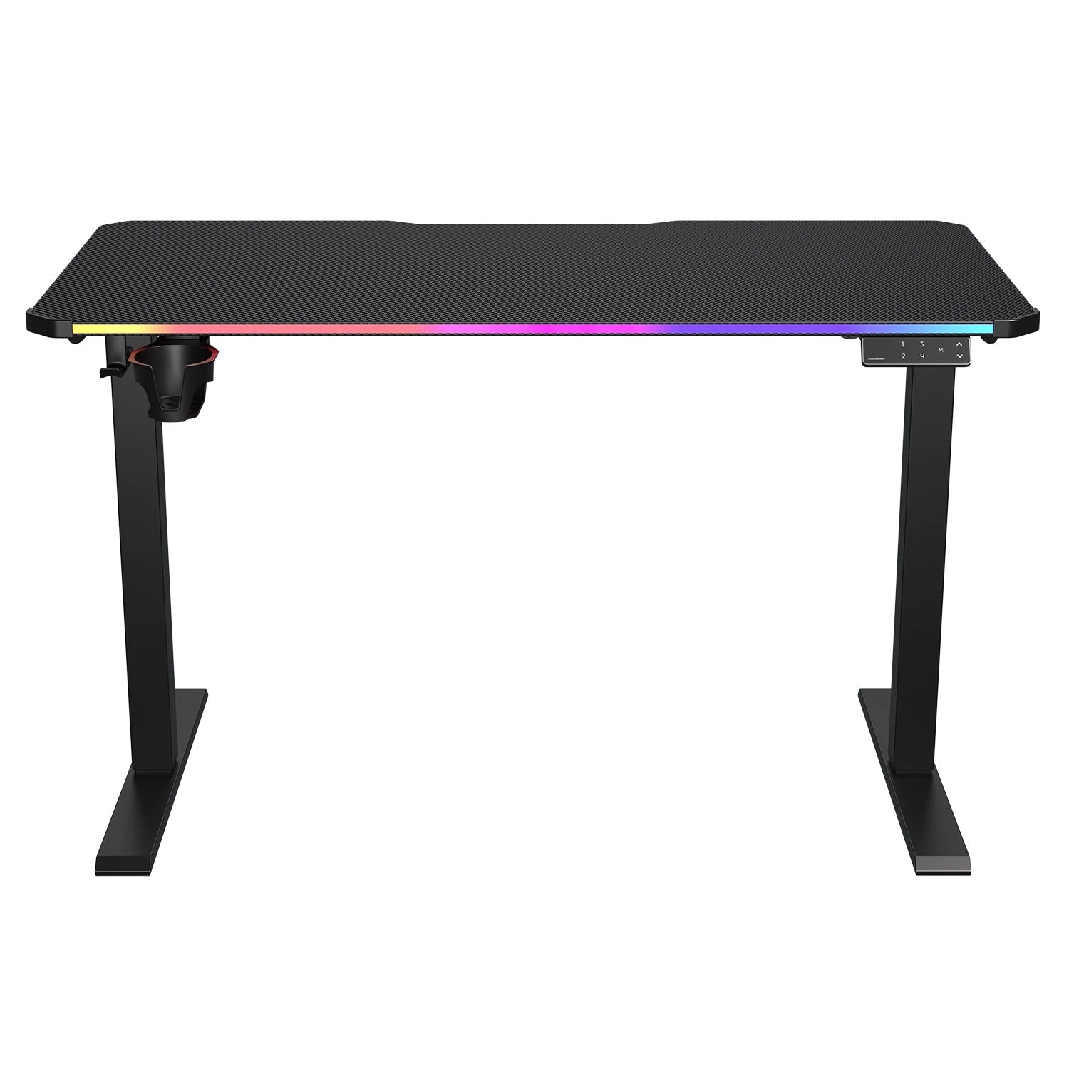E-Ares 120 - Bureau de gaming RGB à hauteur réglable