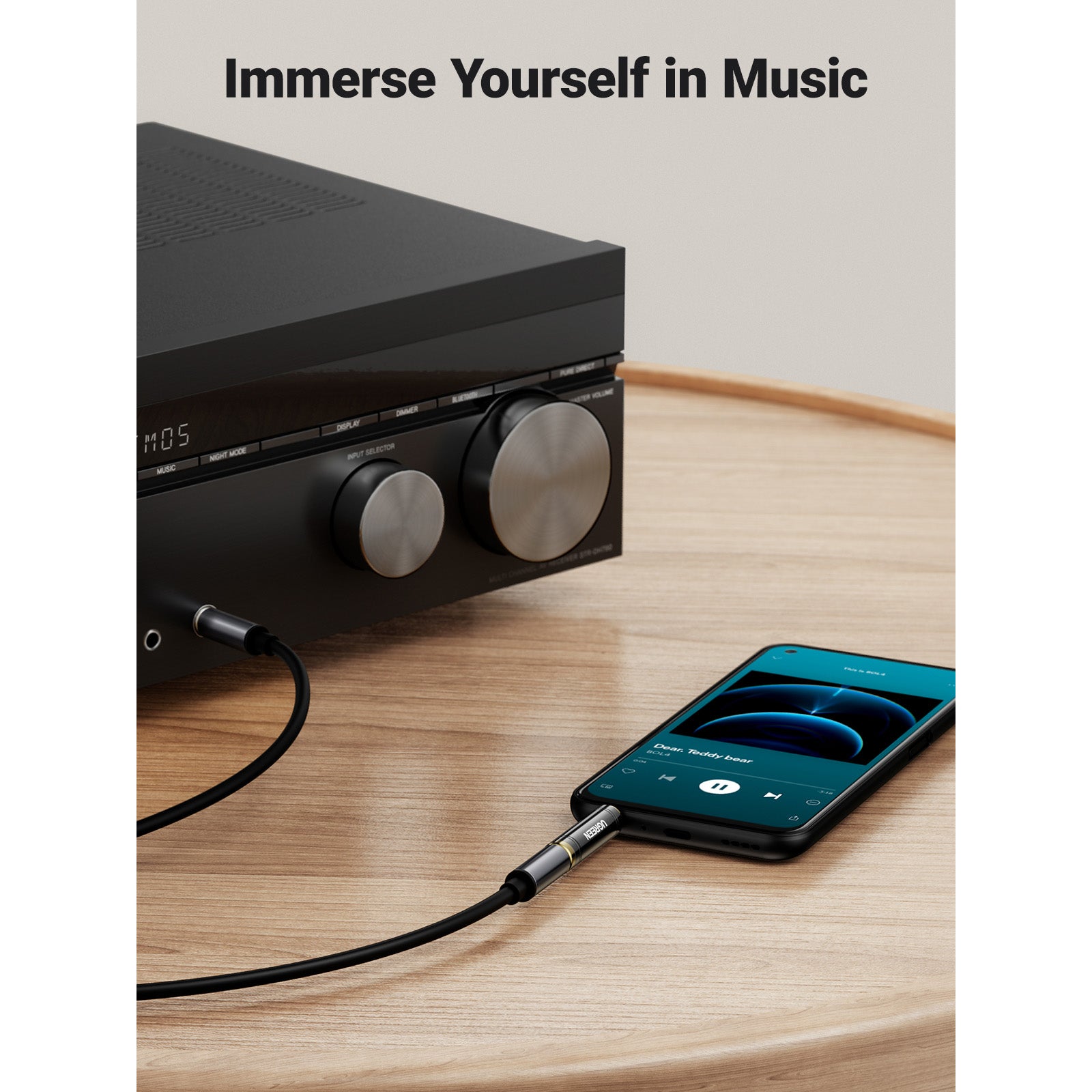 Adaptateur mâle 3,5 mm vers femelle 6,35 mm