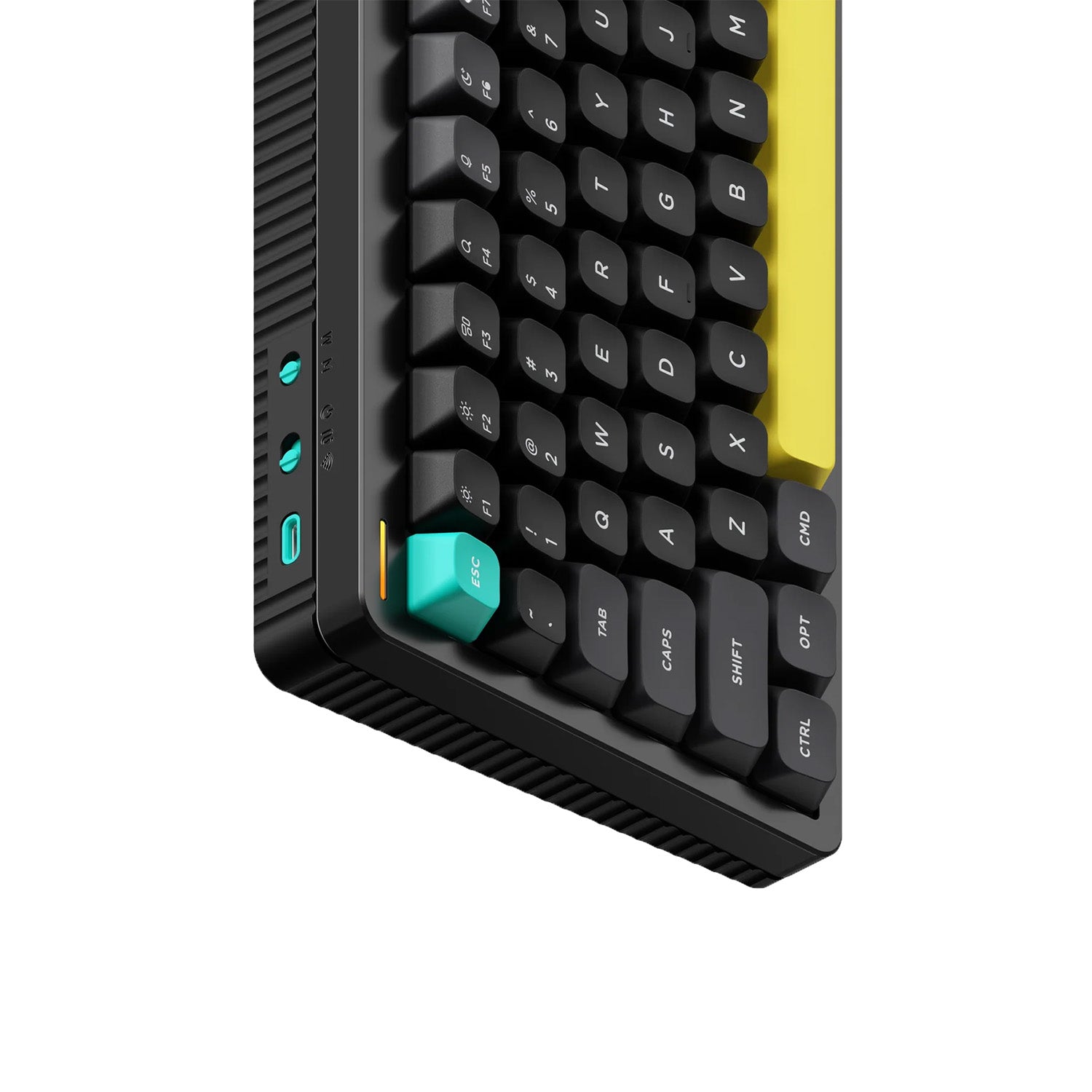 Halo75 V2 IO - Obsidian Black - Red Max Switches