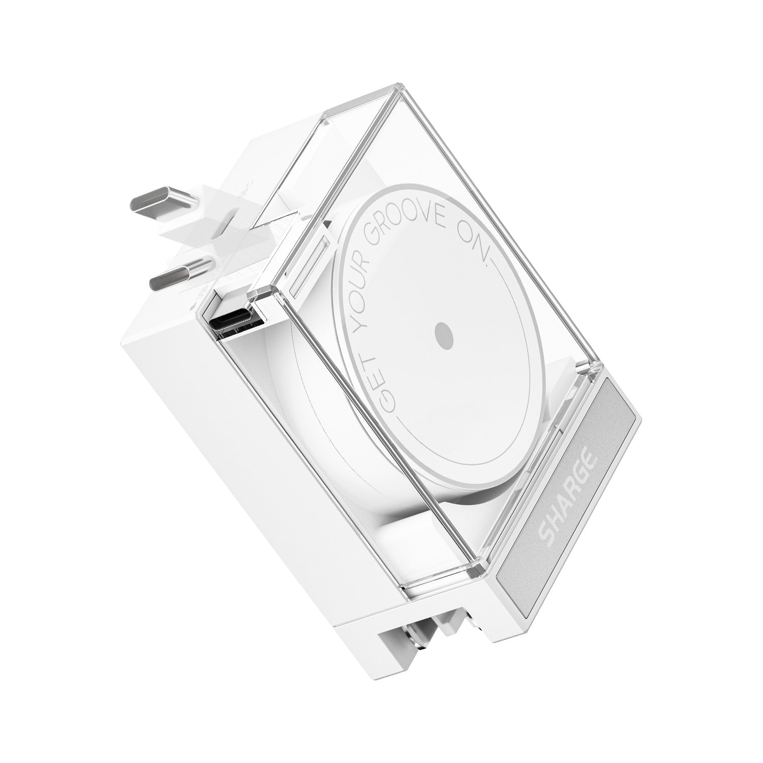 Retractable Cable Charger - 65W - 1 USBC - White