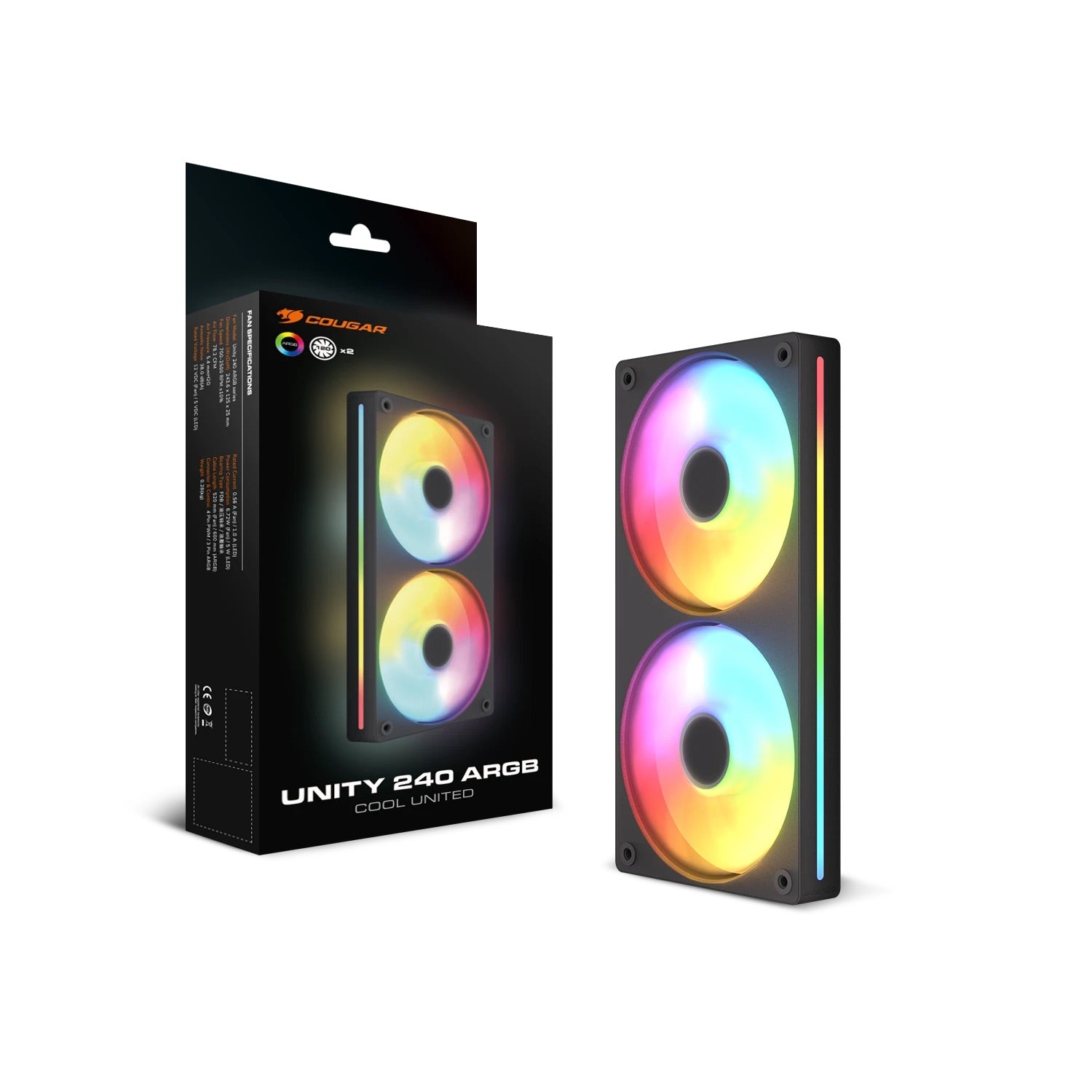 Unity 240-FB ARGB (Forward Black) - Cooling Fan