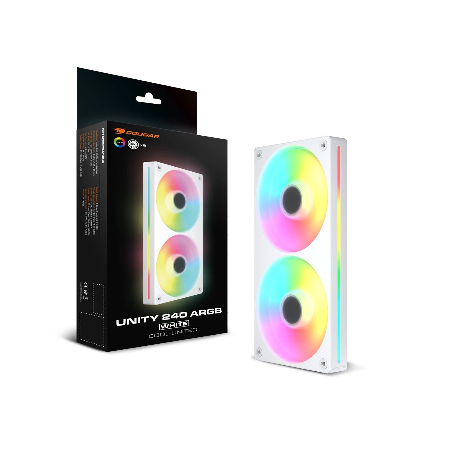 Unity 240-FW ARGB (Forward White) - Cooling Fan