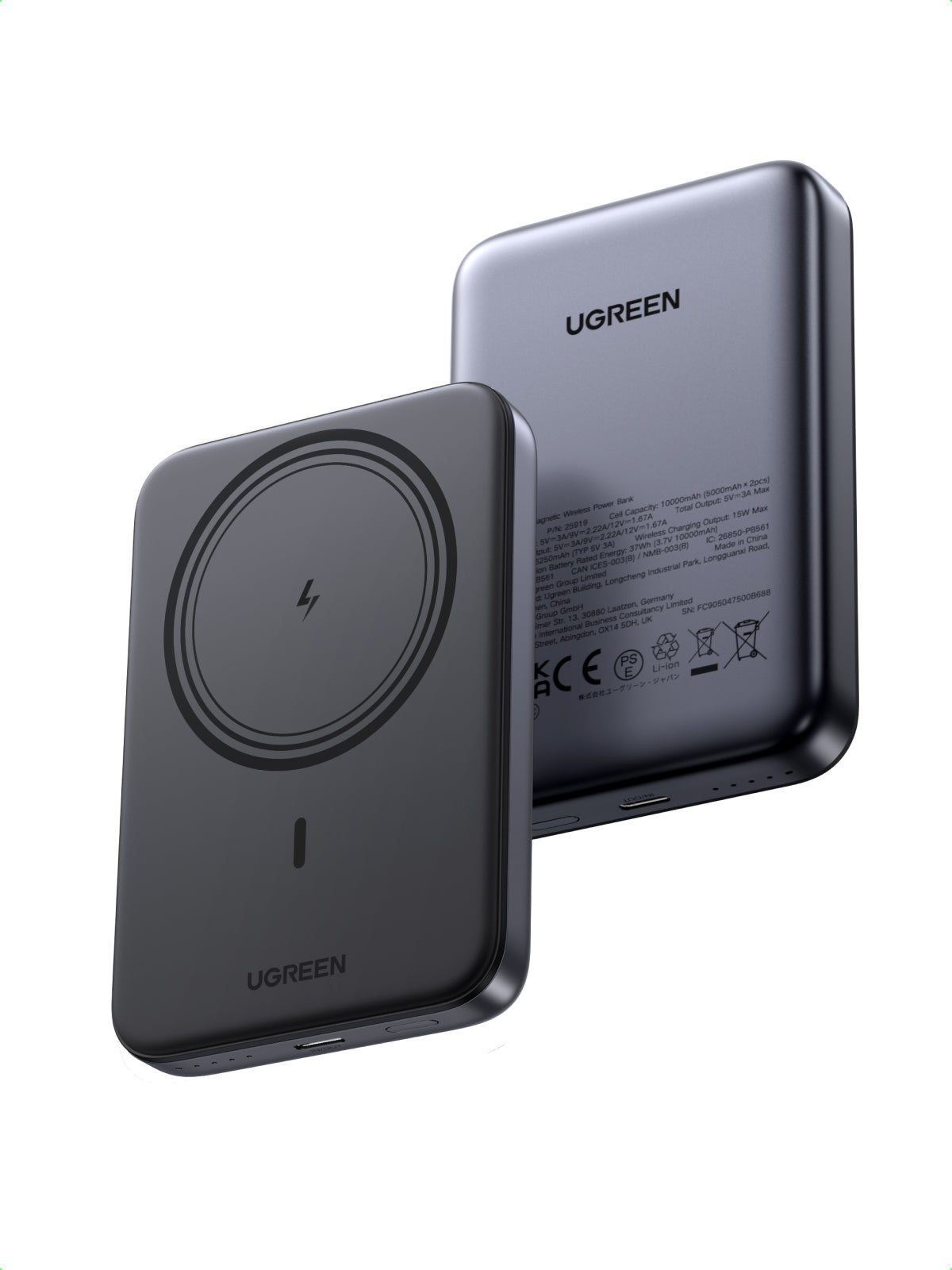 Batterie externe magnétique sans fil 10000 mAh 20 W 1C + 7,5 W