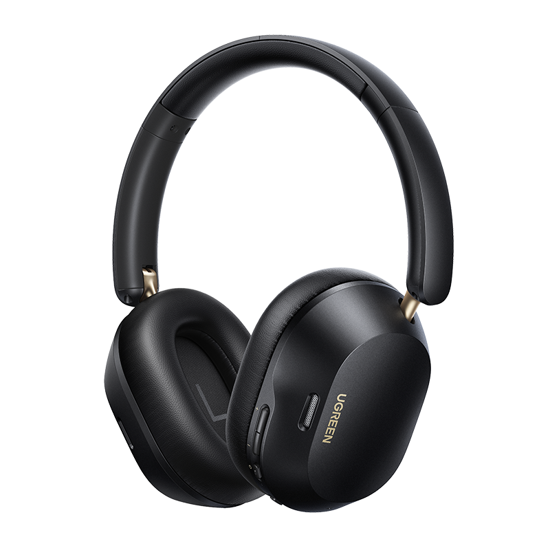 HiTune Max 5C Hybrid Active Noise-Cancelling Headphones - Black