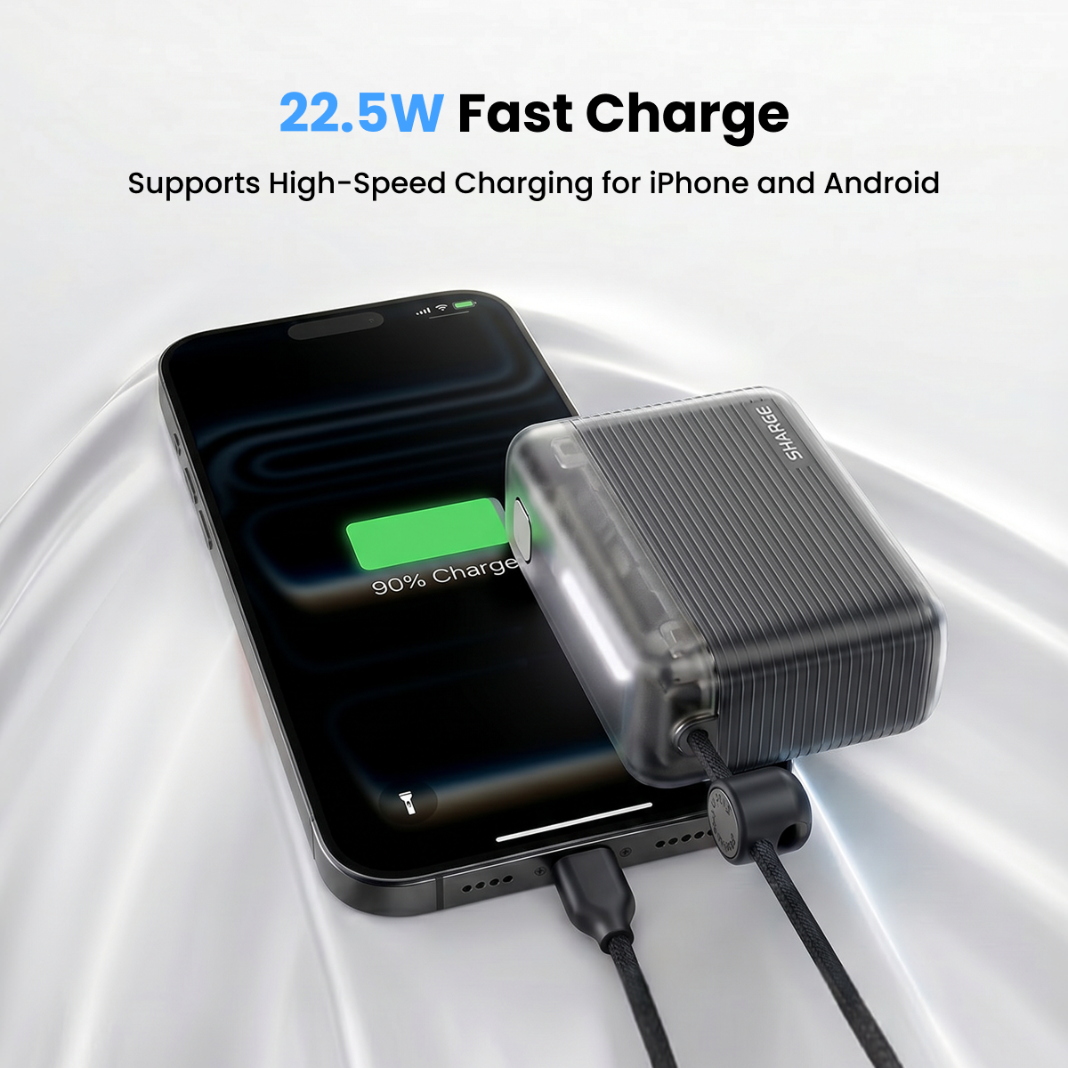 Flow go - Batterie externe 10000mAh - Noire