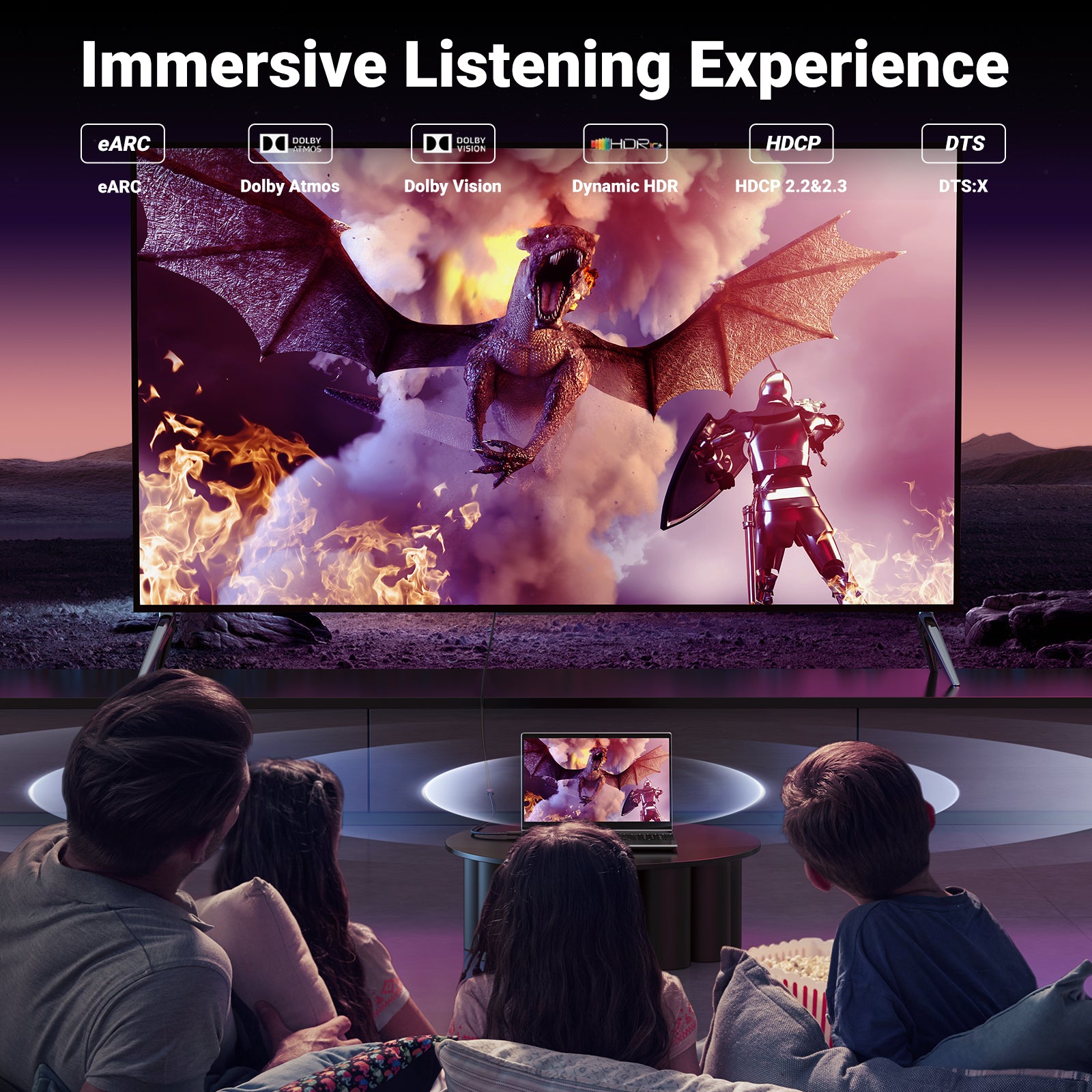 Câble d'extension HDMI 8K mâle vers femelle