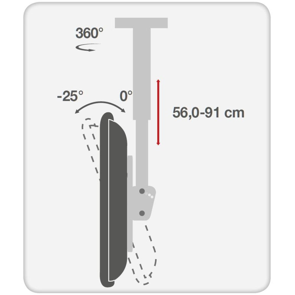 37-70'' Telescopic Ceiling Universal LED TV LCD Support