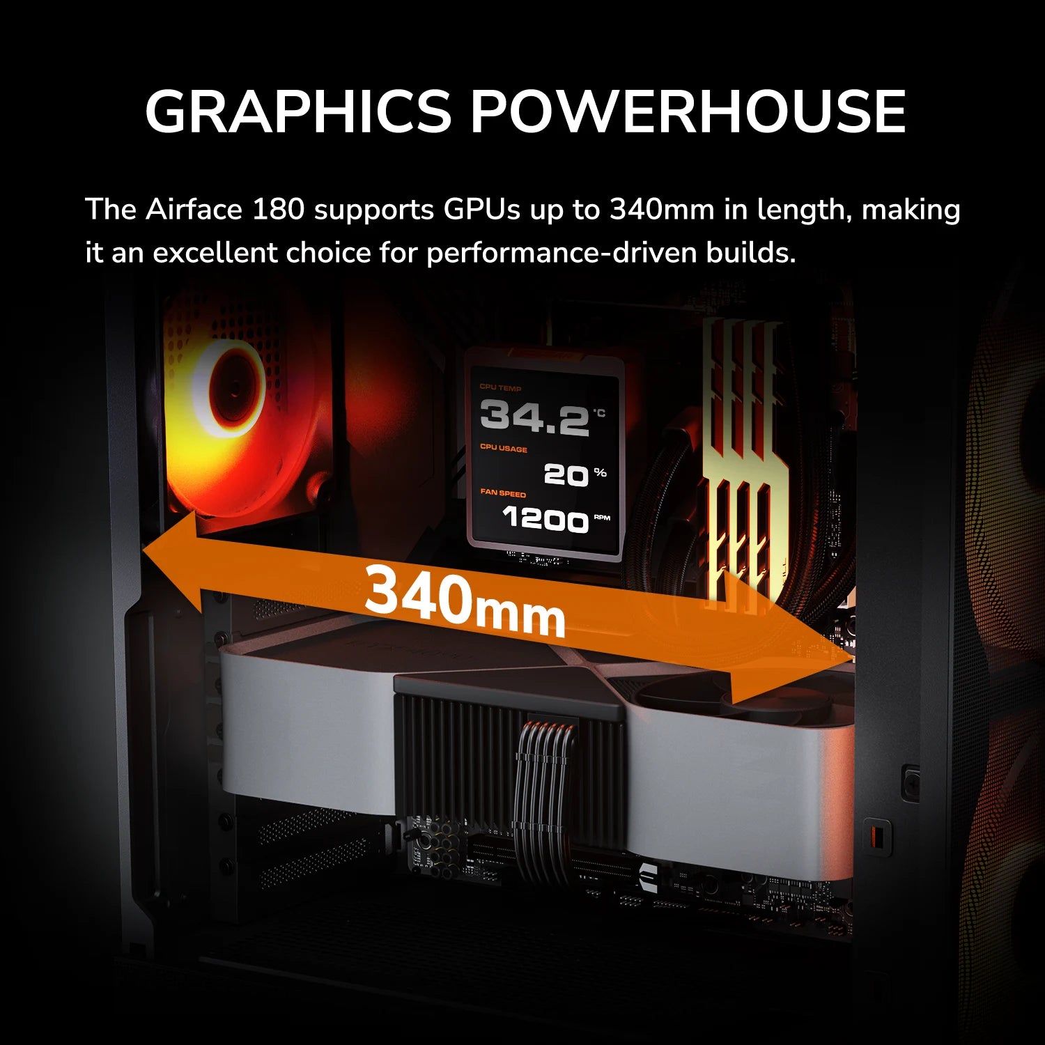 Boîtier PC AIRFACE 180 Blanc