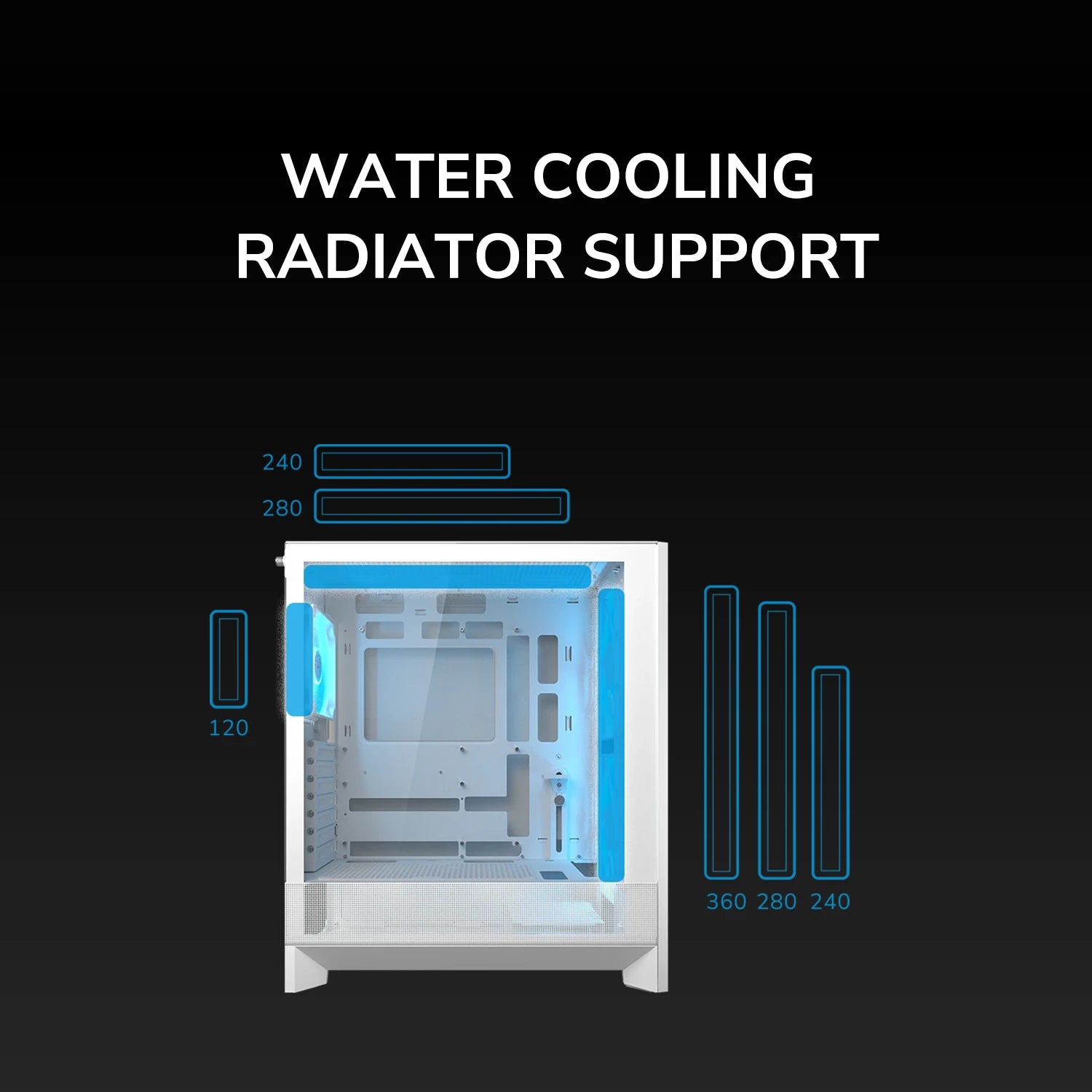 Boîtier PC AIRFACE 180 Blanc