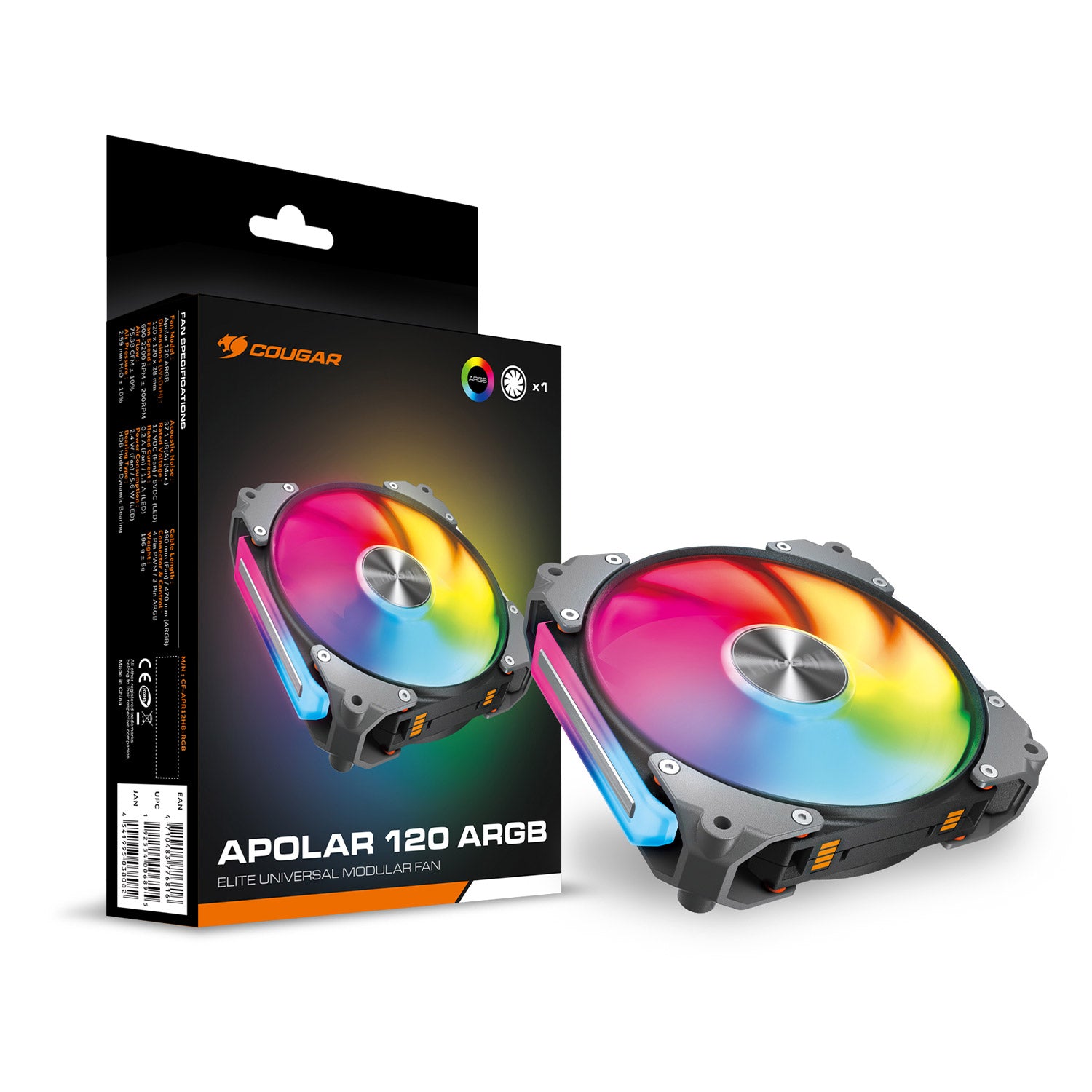 Apolar 120 Black - Cooling Fan (Sinlge)