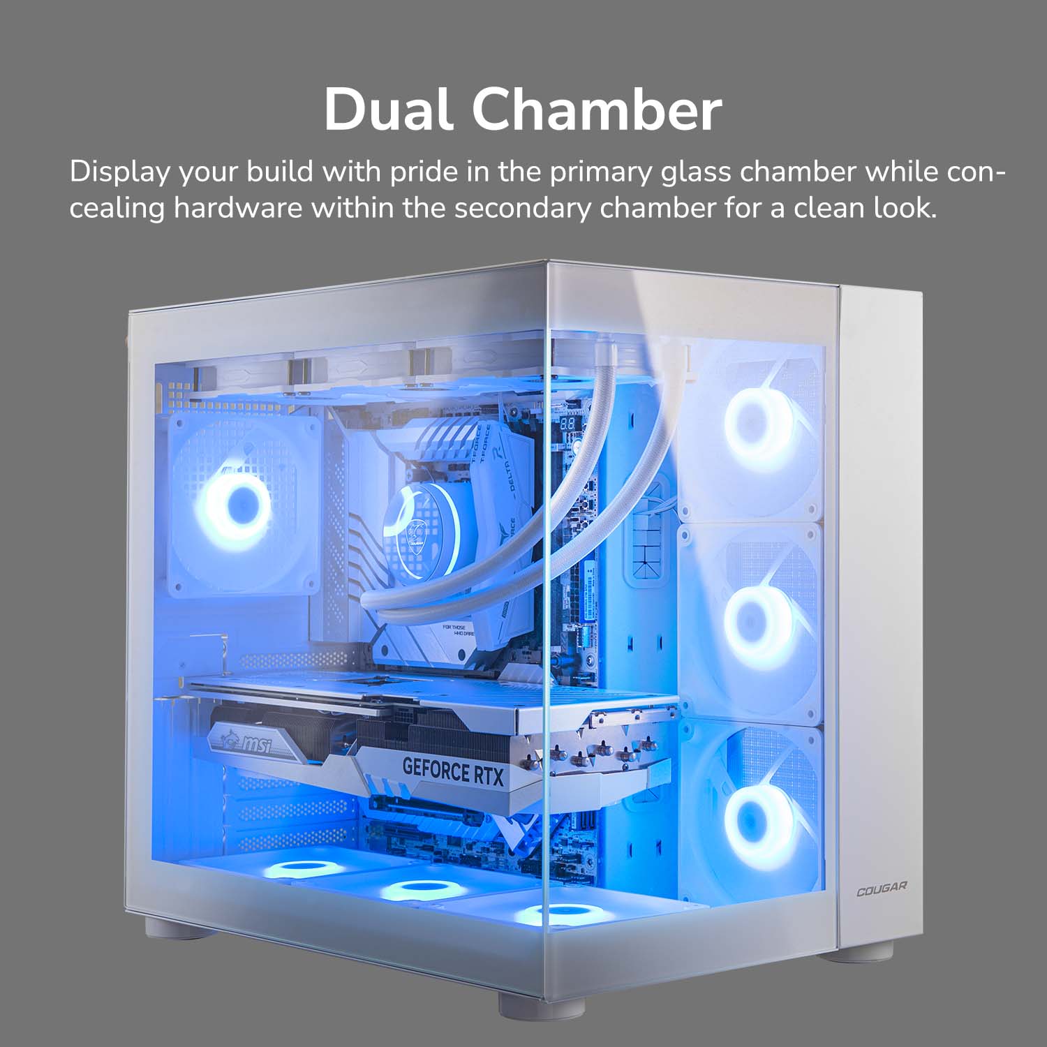 FV150 RGB White - PC Case