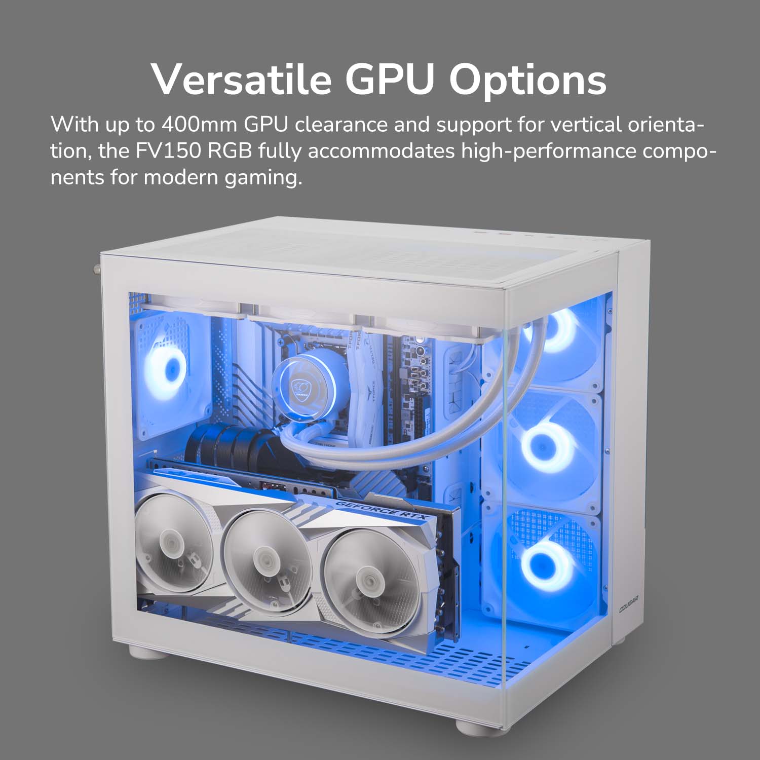 FV150 RGB White - PC Case