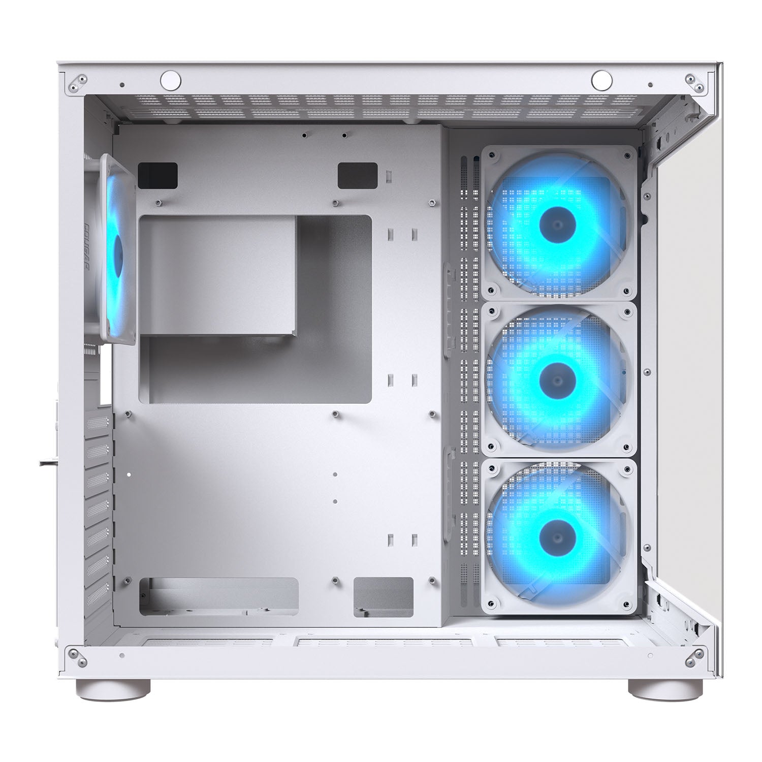 FV150 RGB CGR-5KA1W-RGB ホワイト PCケース COUGAR FV150 RGB - Mid Tower Dual Chamber PC Case - COUGAR