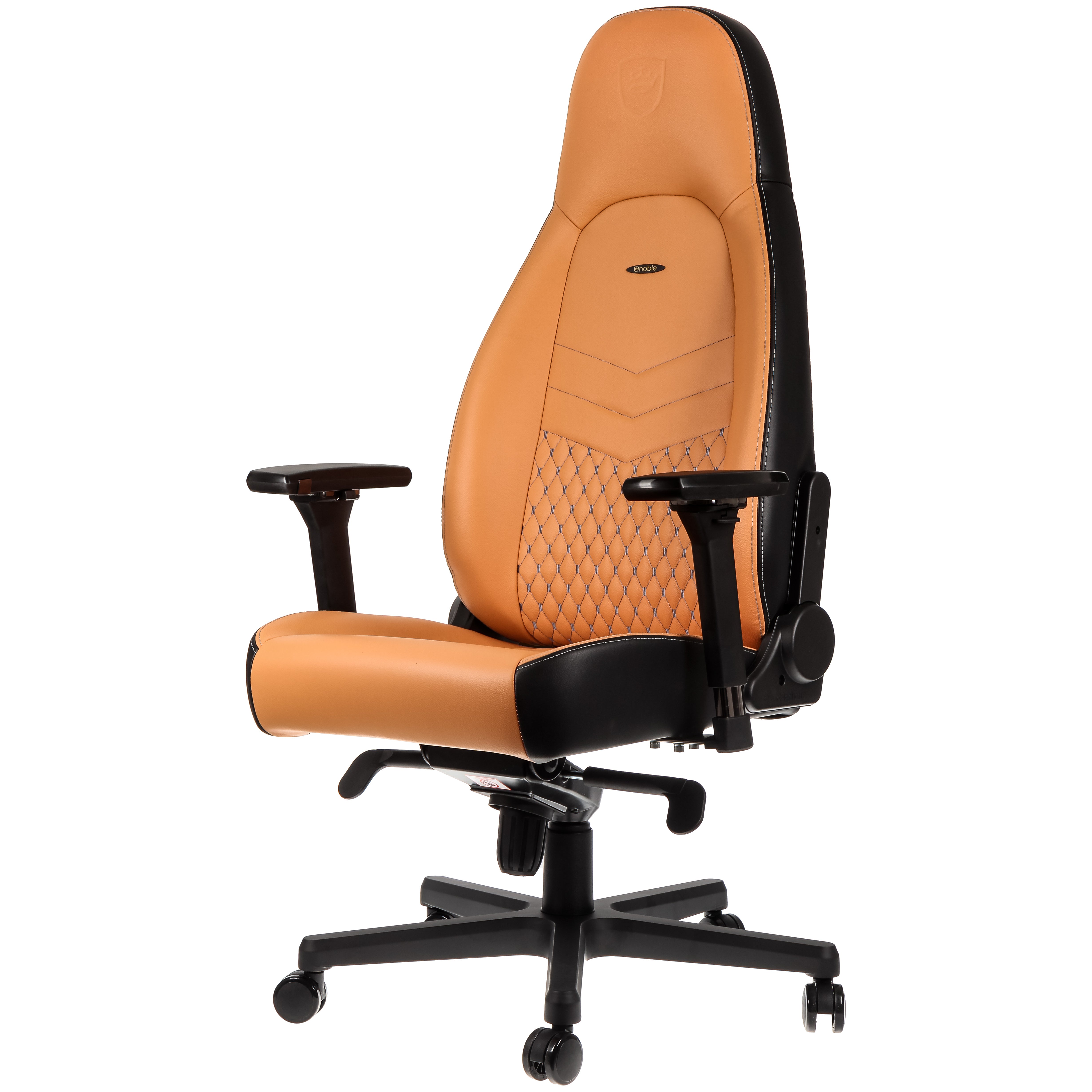 ICON Gaming Chair - cognac/black - Real Leather