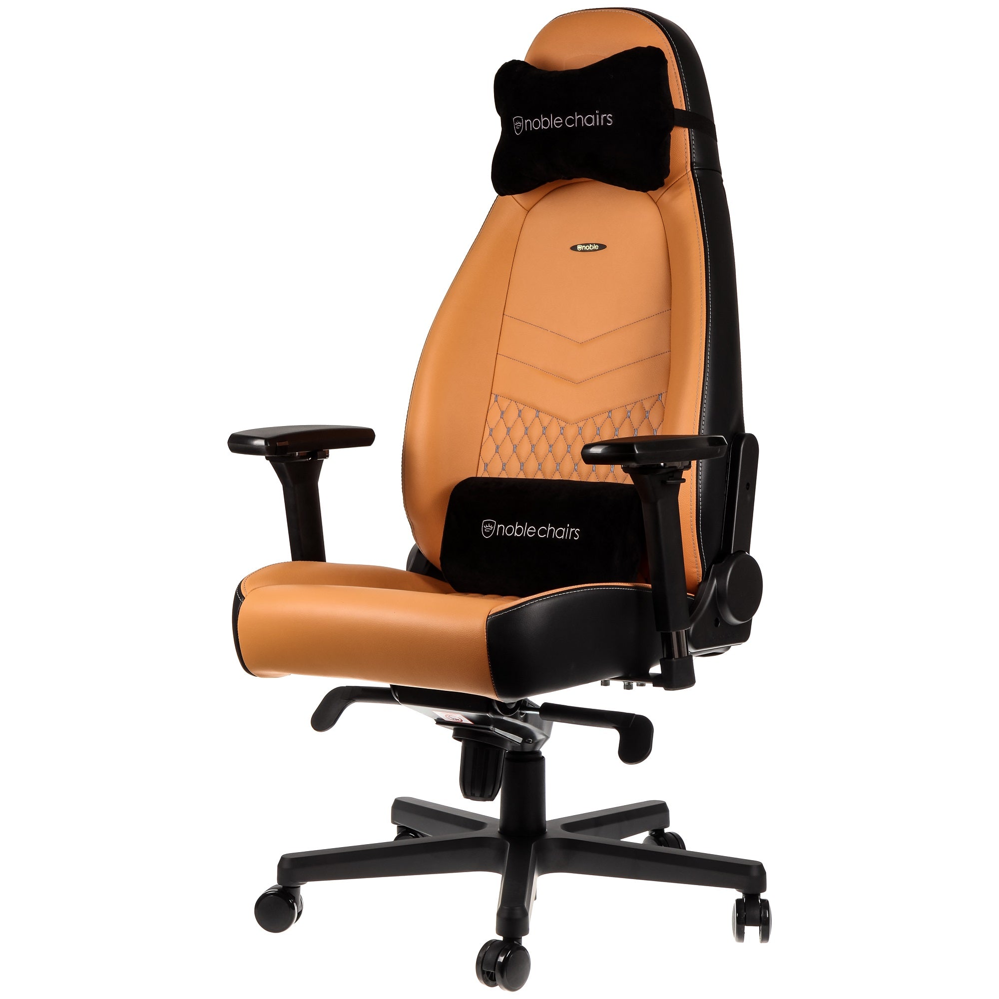 ICON Gaming Chair - cognac/black - Real Leather