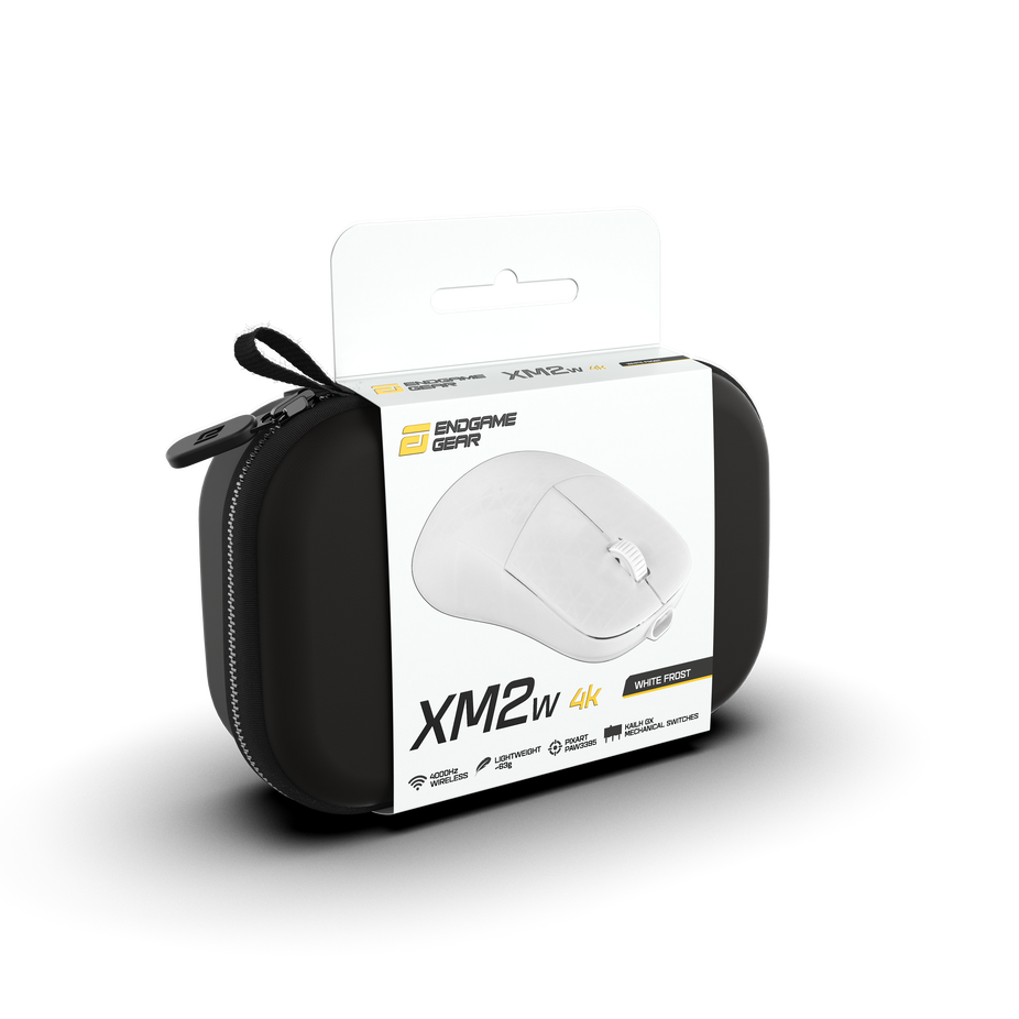 Souris de jeu sans fil XM2w 4k – Blanc givré