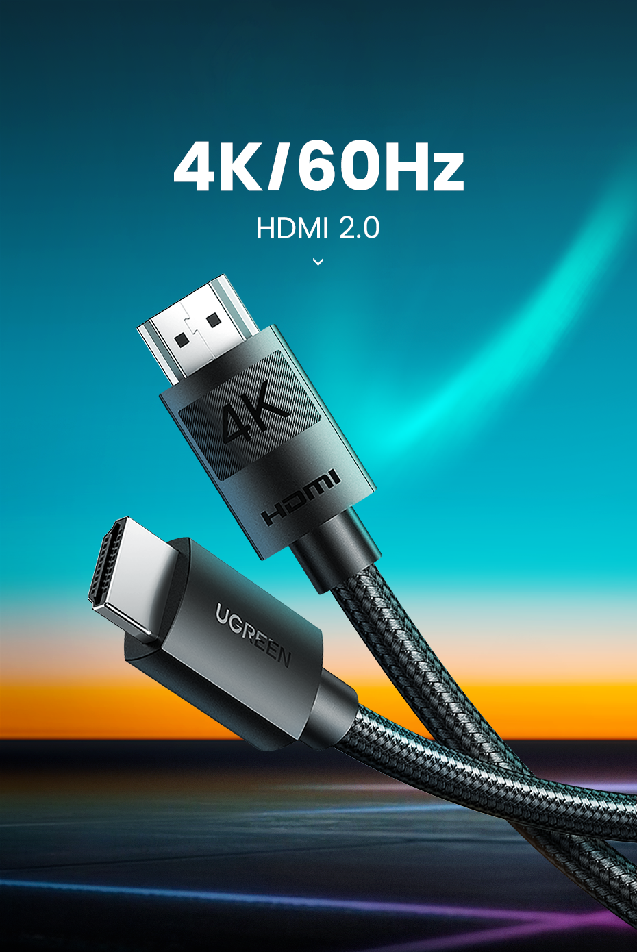 HDMI 4K Male To Male Cable 2M