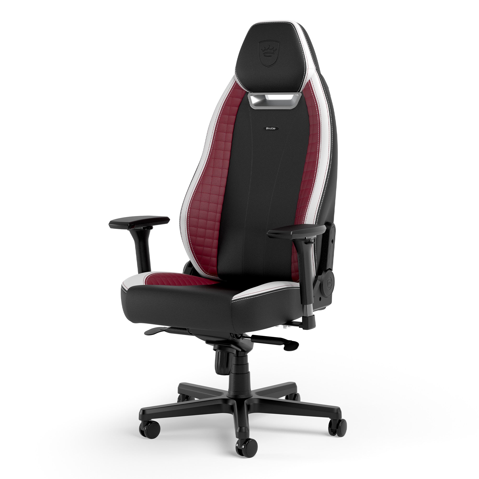 LEGEND Gaming Chair - Black/White/Red - High-Tech Faux Vegan Leather