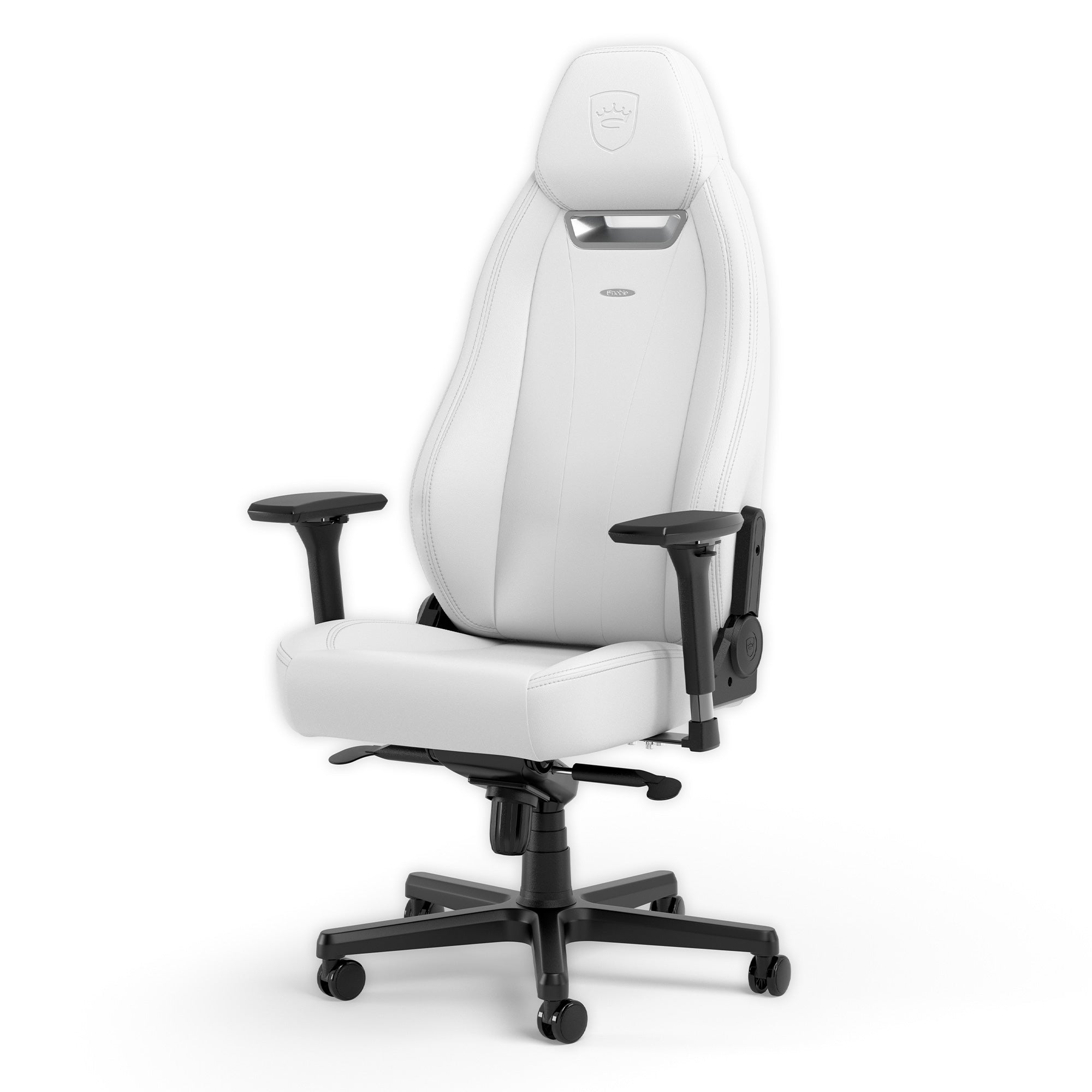 LEGEND Gaming Chair - White Edition - High-Tech Faux Vegan Leather