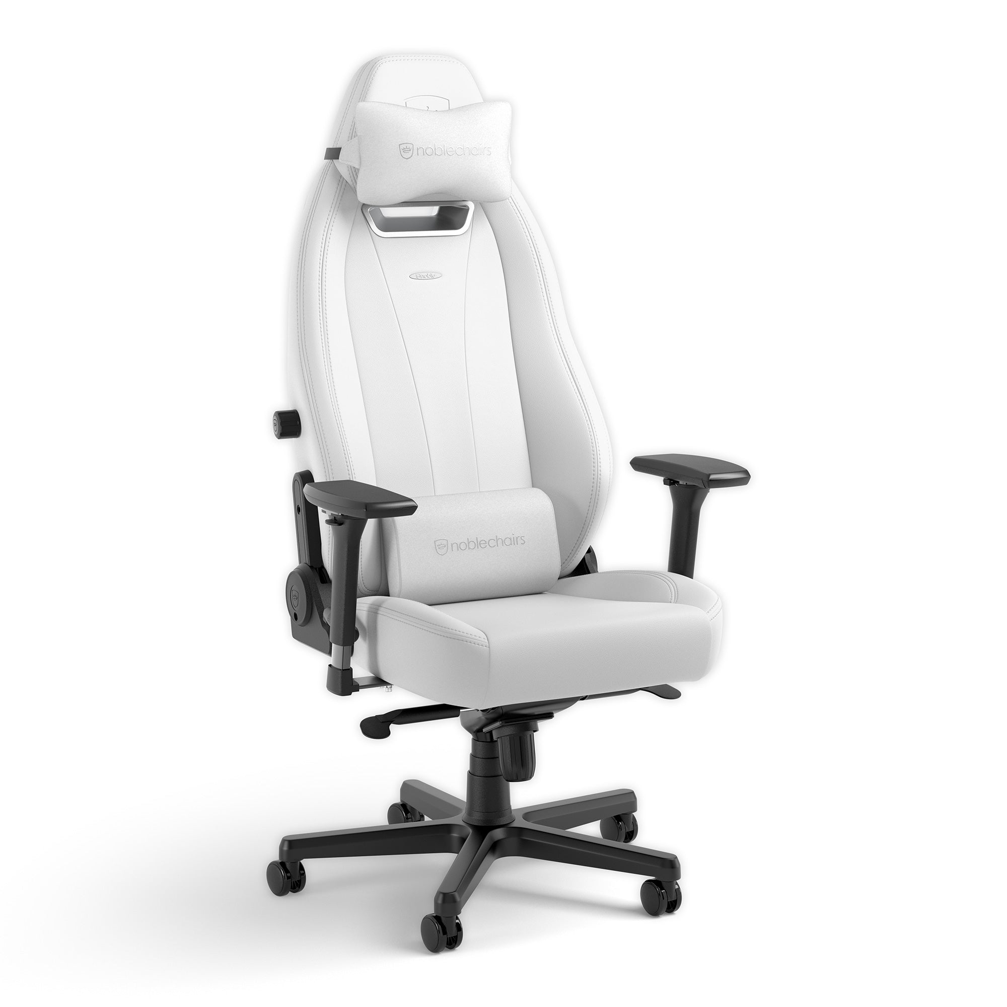 LEGEND Gaming Chair - White Edition - High-Tech Faux Vegan Leather