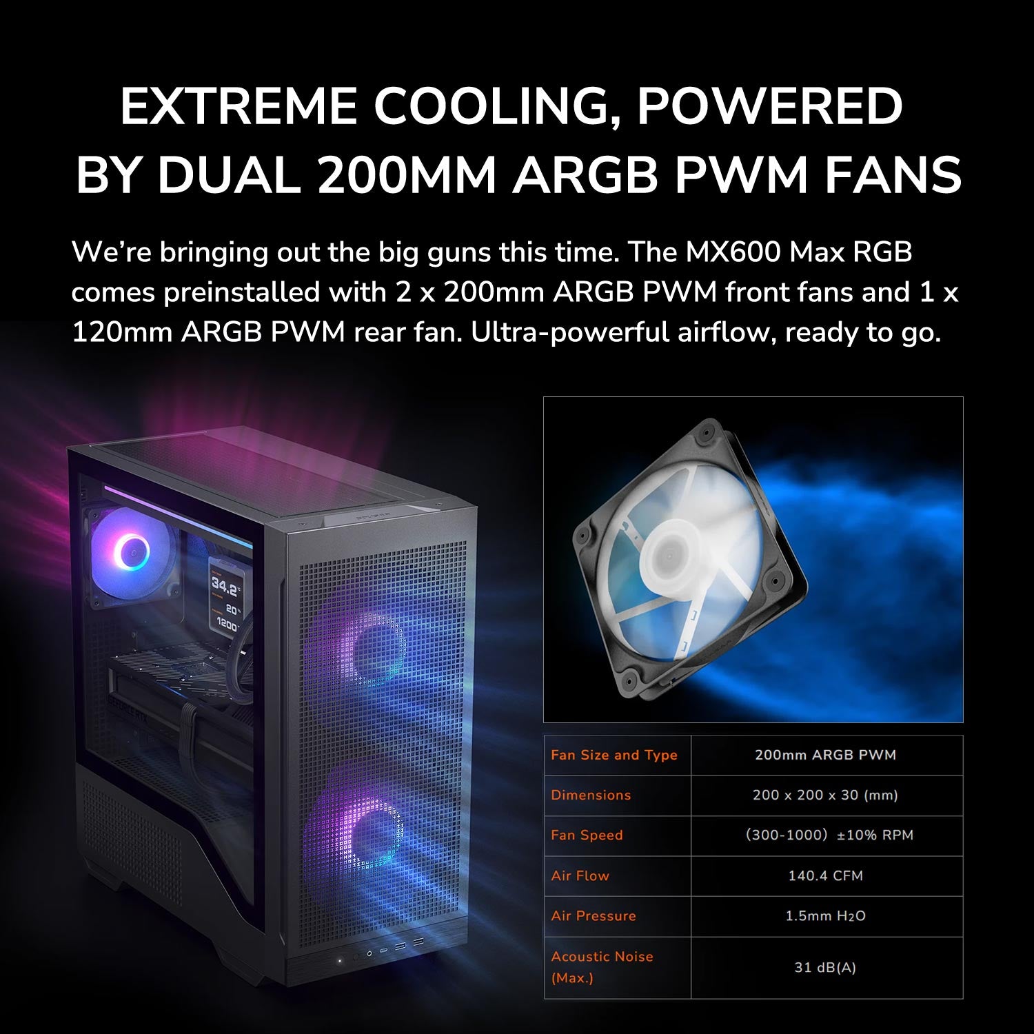 MX600 MAX Noir