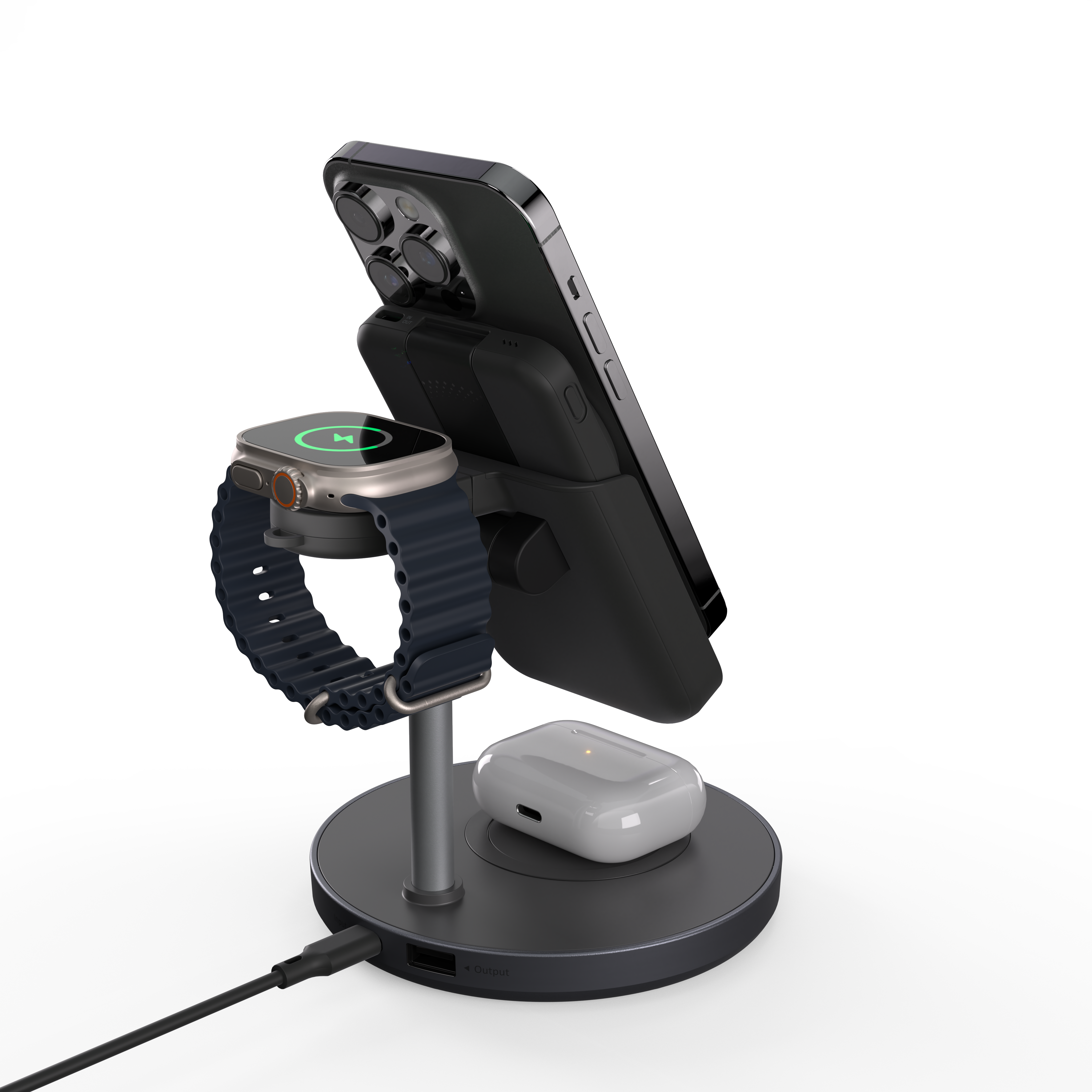 Mag 5 10,000 mAh US Adapter - Magnetic 5-in-1 Wireless Charging Station