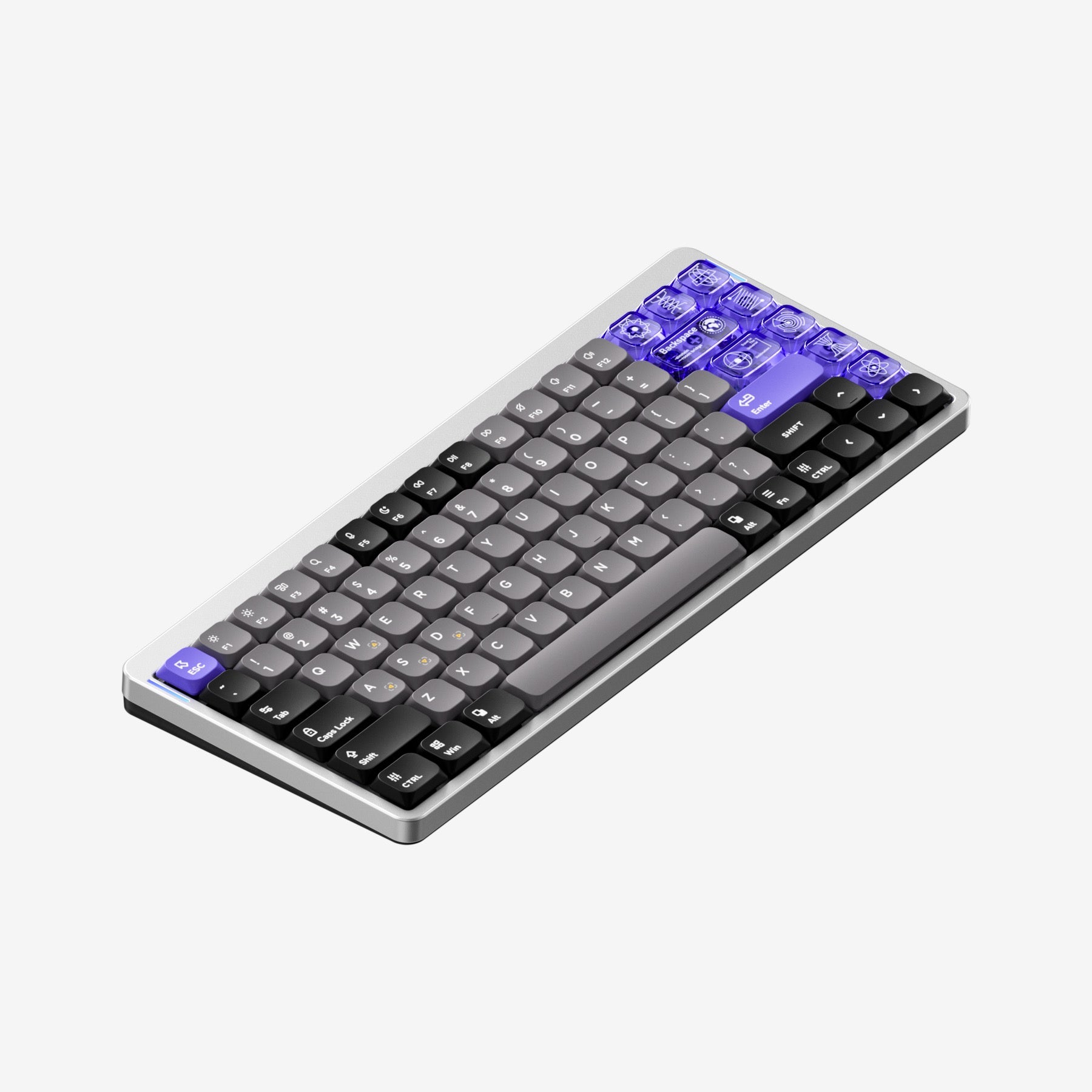 Air75 HE - Silver - Low Profile Magnetic Jade